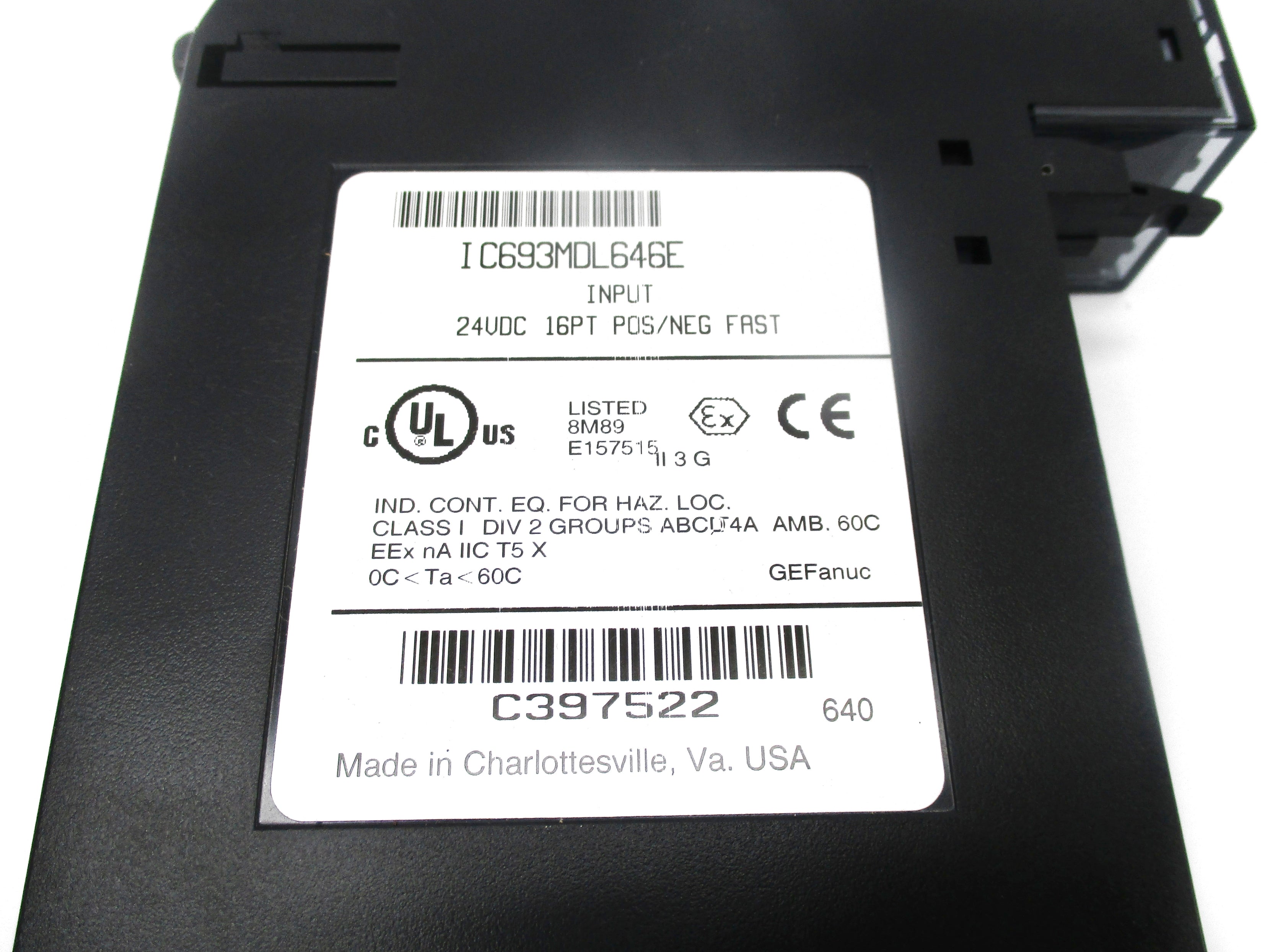 GE FANUC IC693MDL646E UNMP