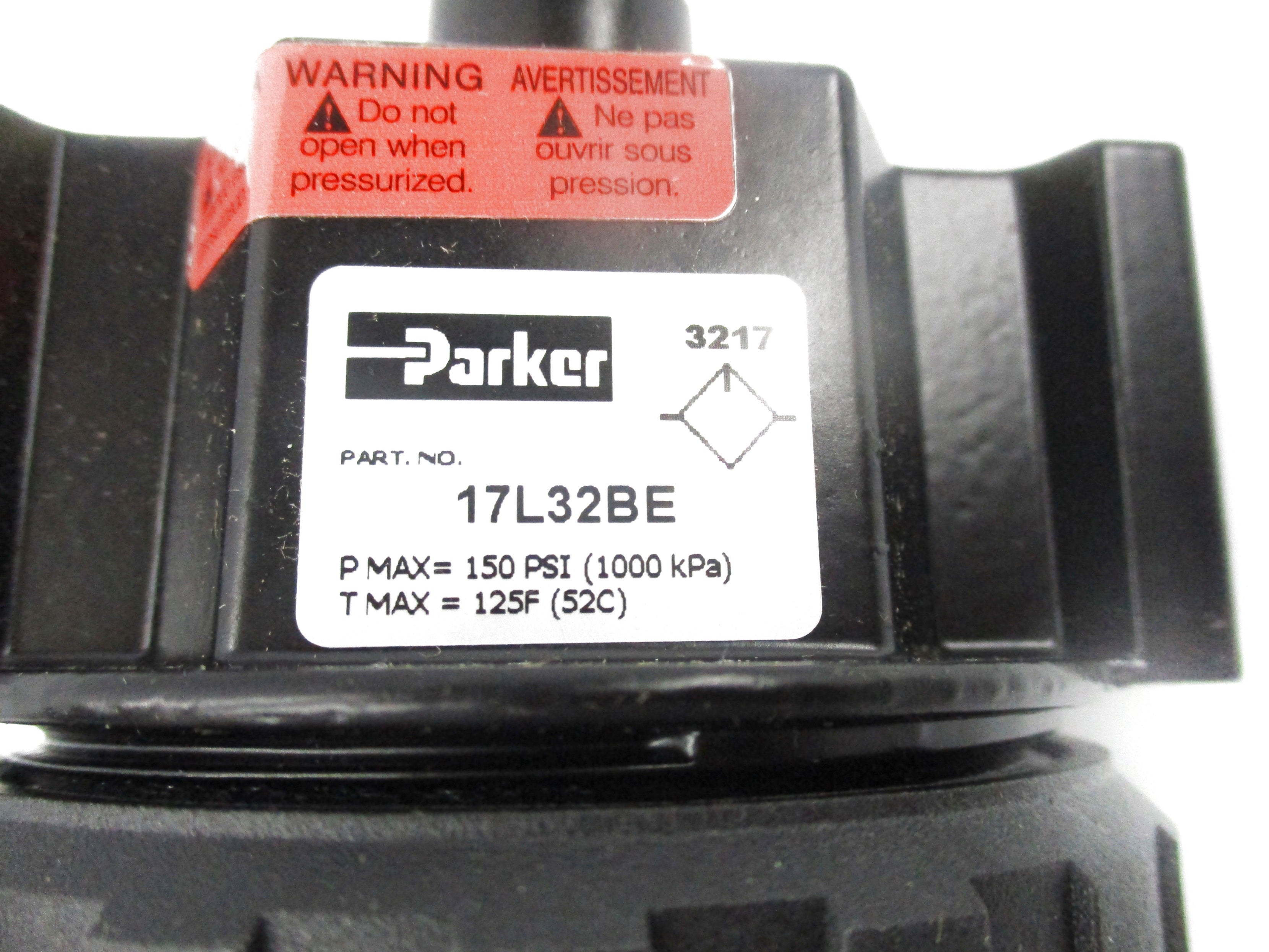 PARKER 17L32BE 150PSI 125'F NSNP
