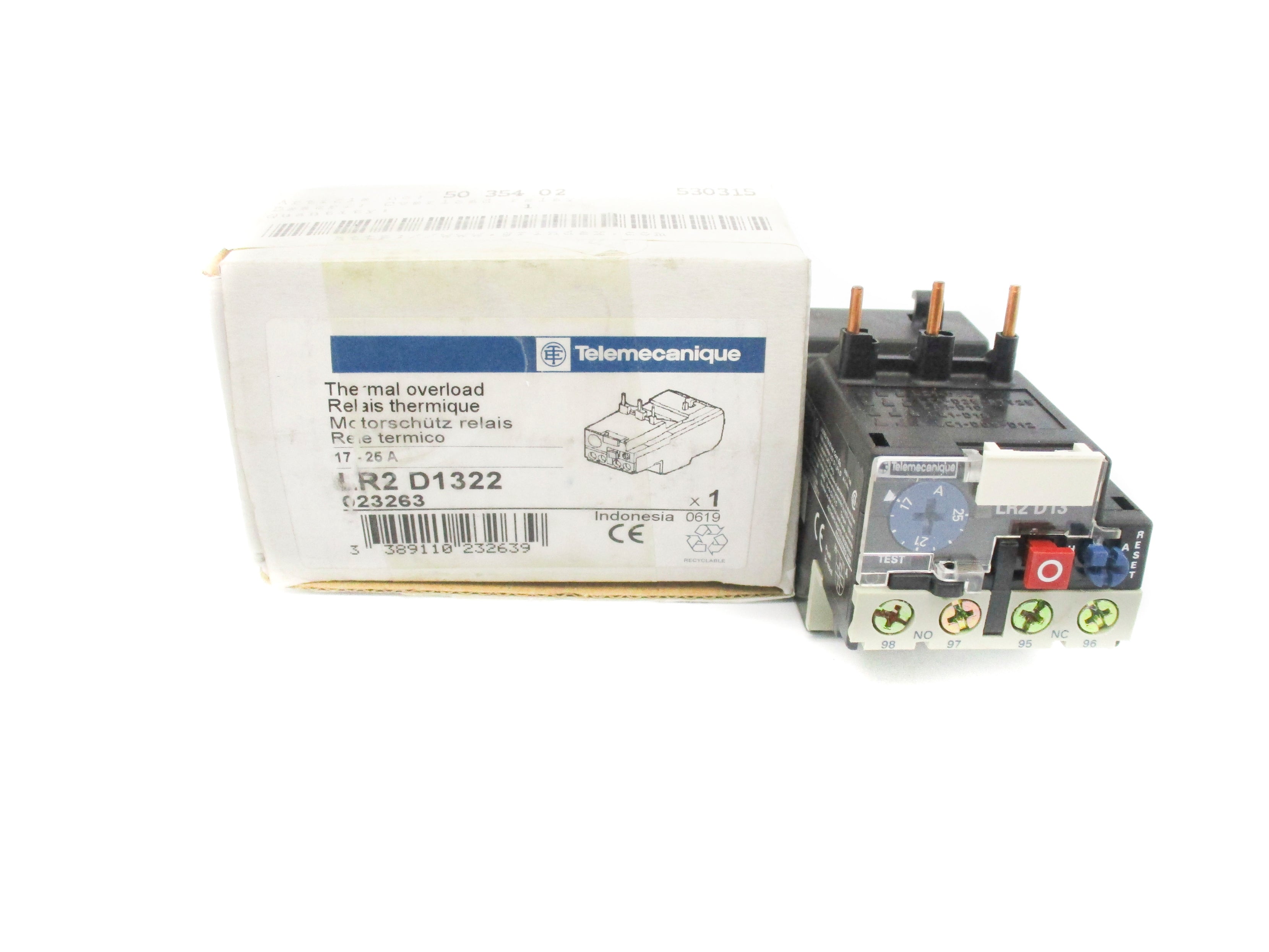 TELEMECANIQUE LR2D1322 600V 17-25A NSMP