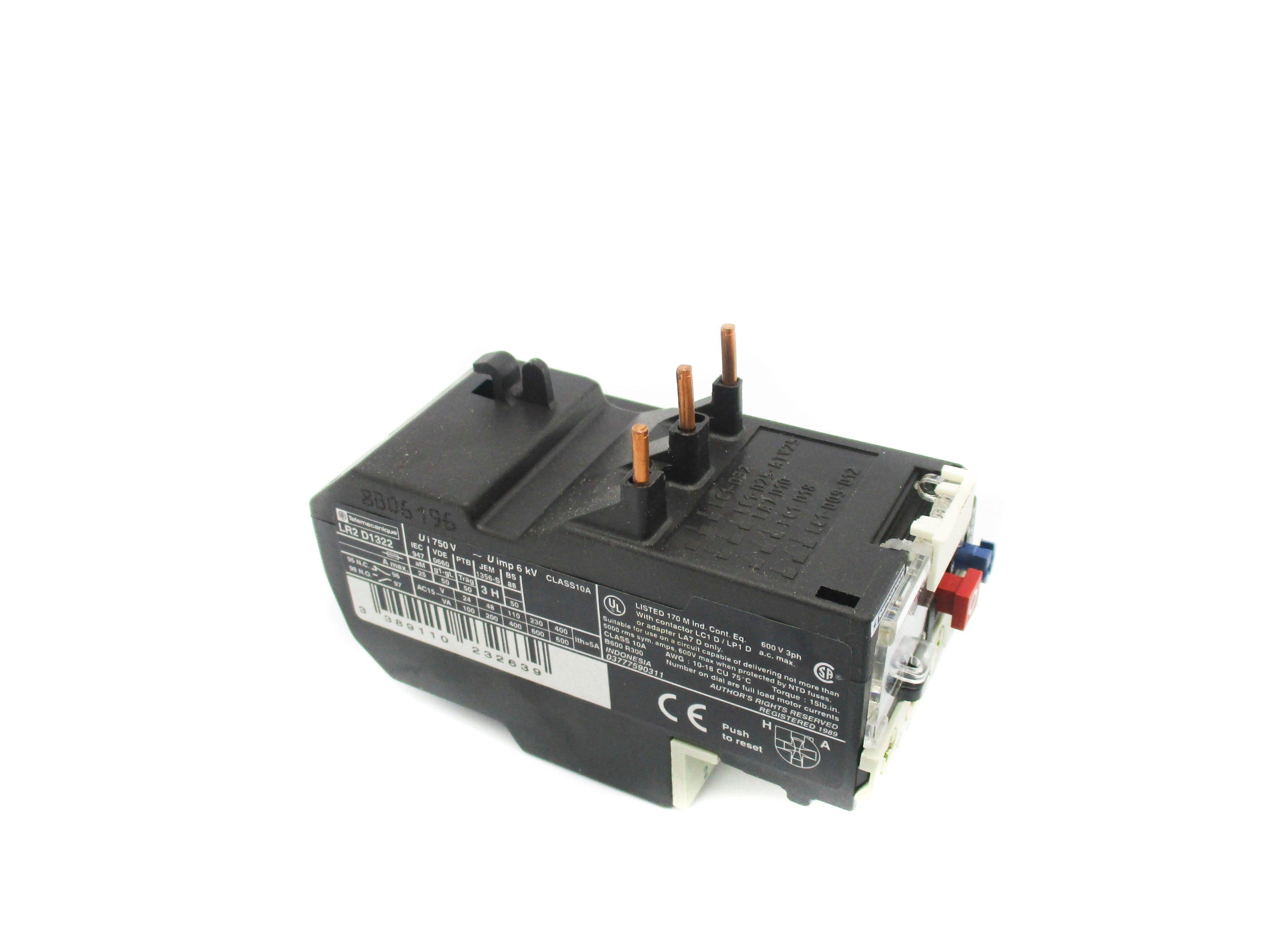 TELEMECANIQUE LR2D1322 600V 17-25A NSMP