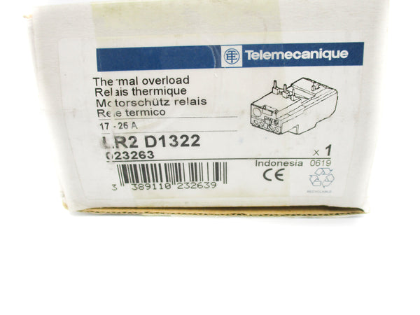 TELEMECANIQUE LR2D1322 600V 17-25A NSMP