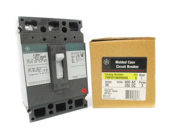 GENERAL ELECTRIC THED136050WL 600VAC 50A NSMP