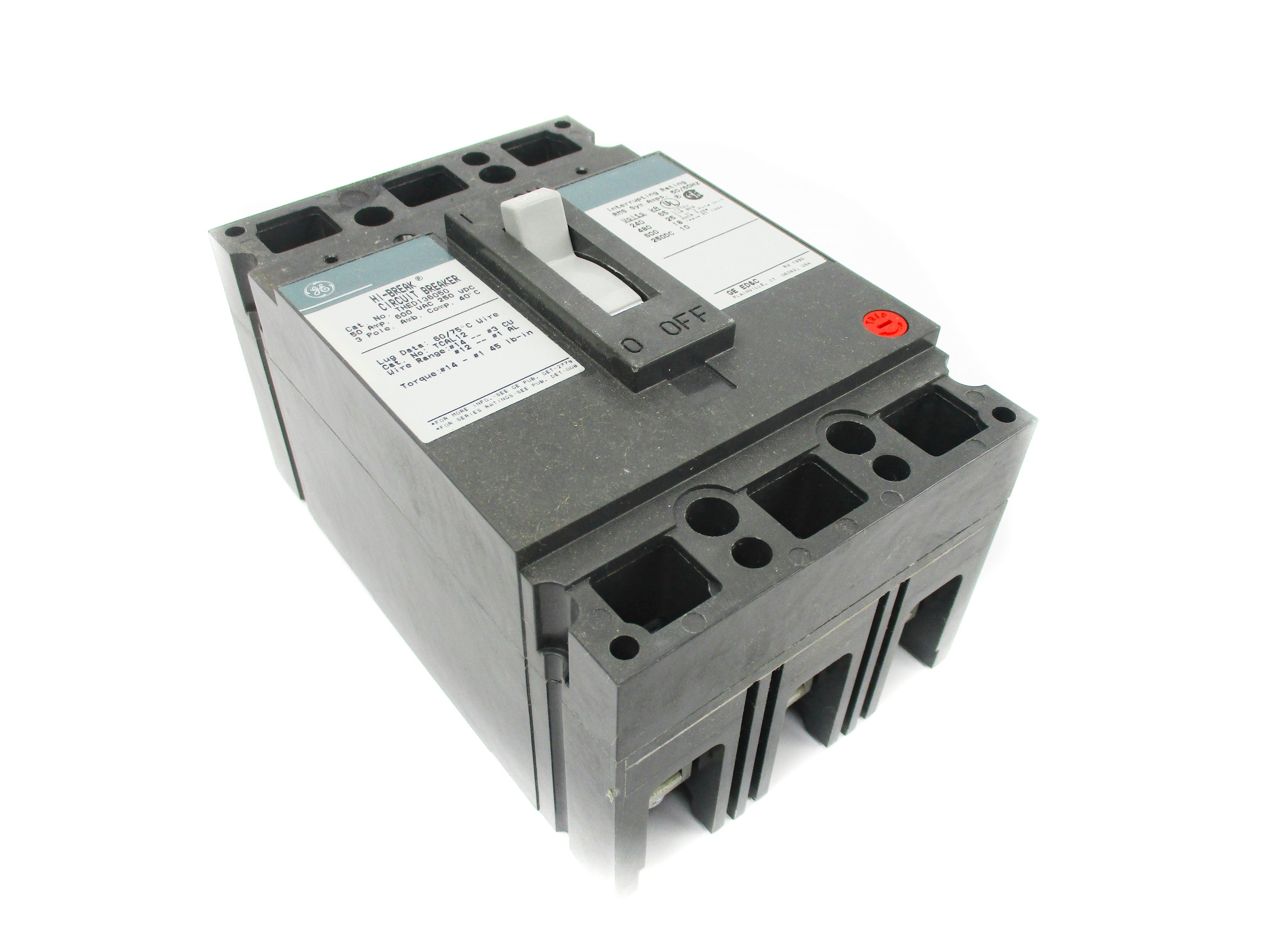 GENERAL ELECTRIC THED136050WL 600VAC 50A NSMP