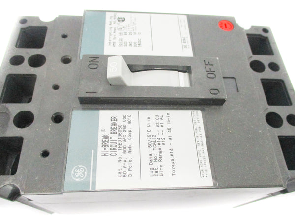 GENERAL ELECTRIC THED136050WL 600VAC 50A NSMP