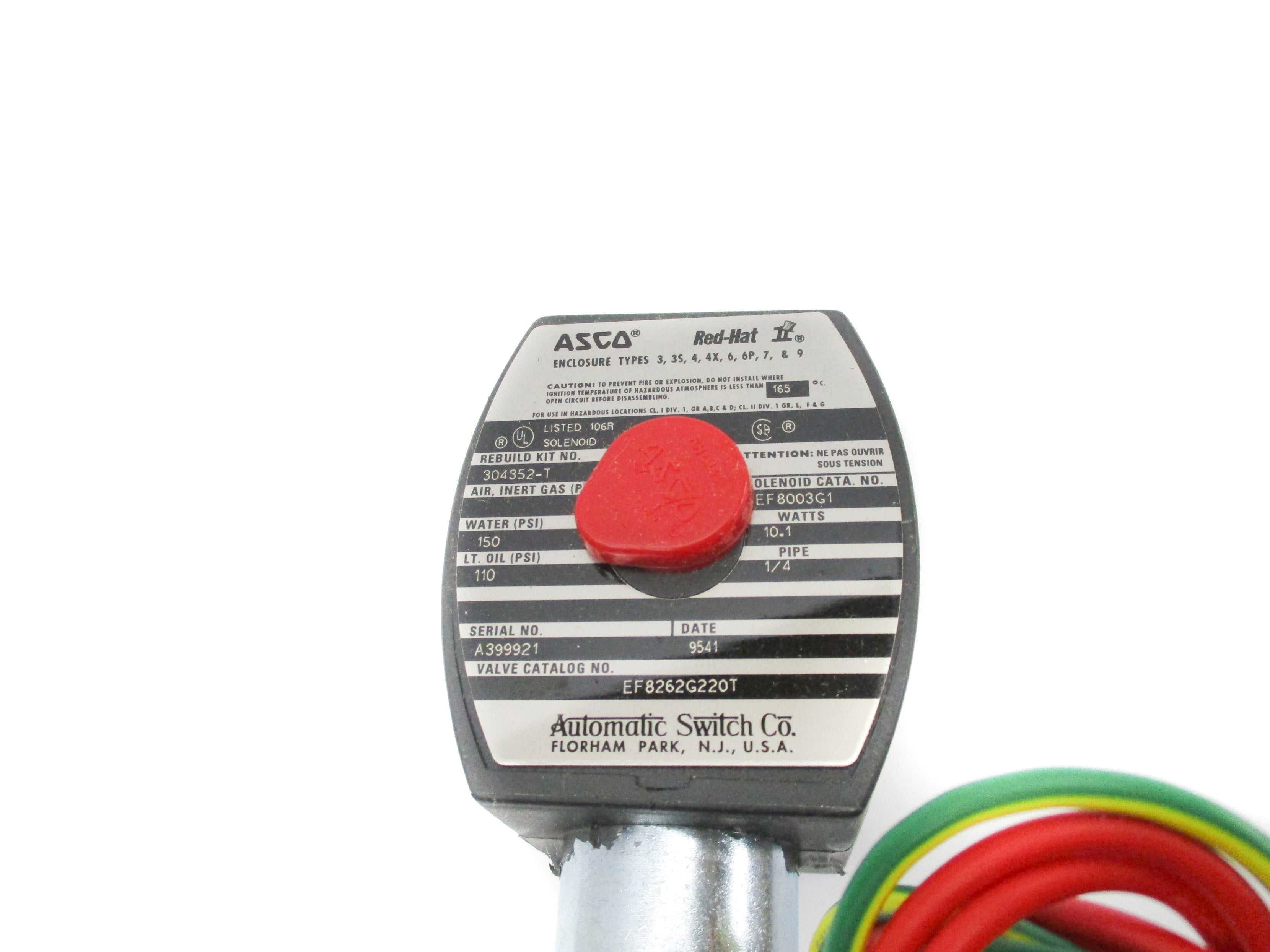 ASCO EF8262G220T 110/120V NSMP