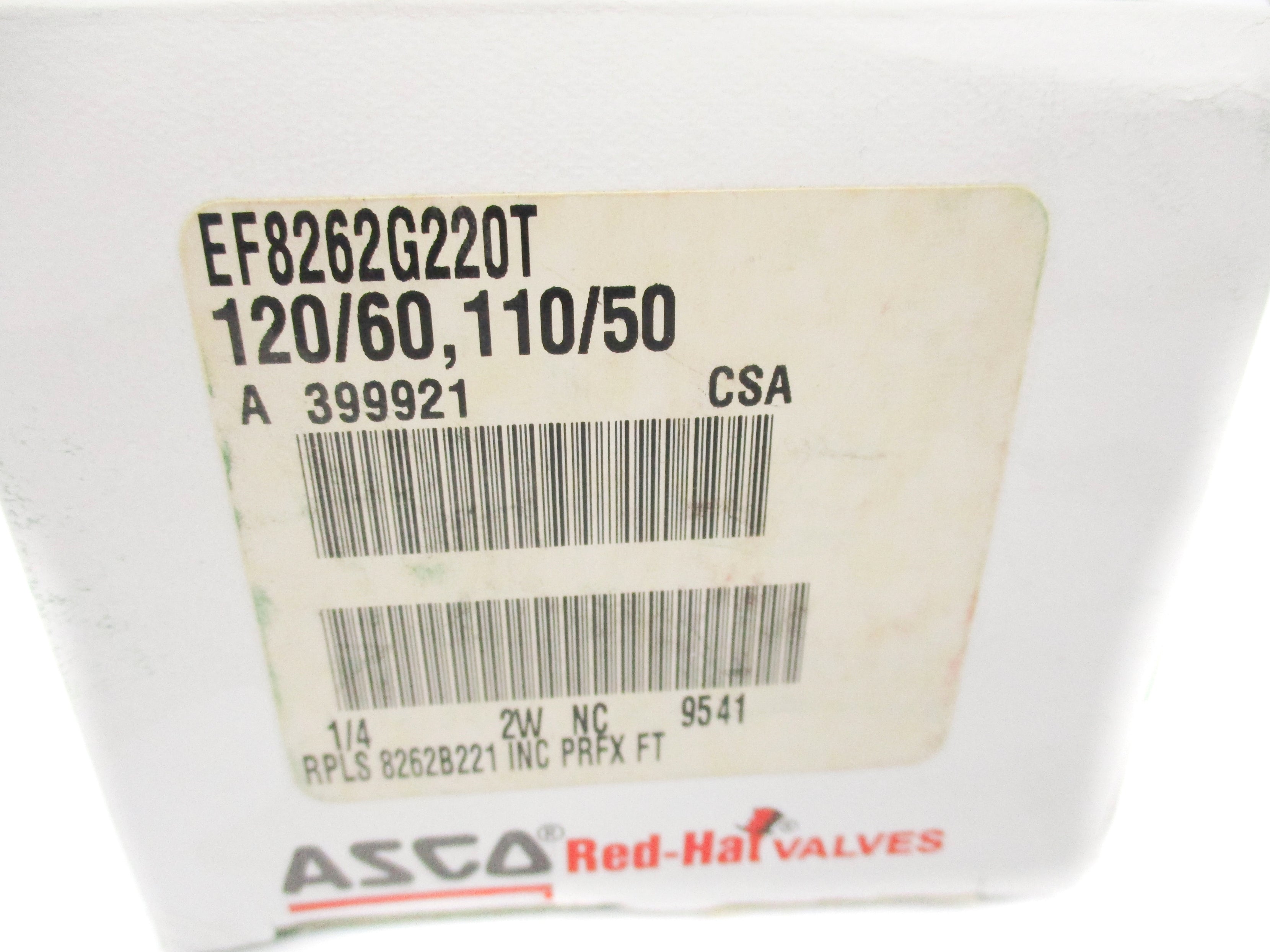 ASCO EF8262G220T 110/120V NSMP