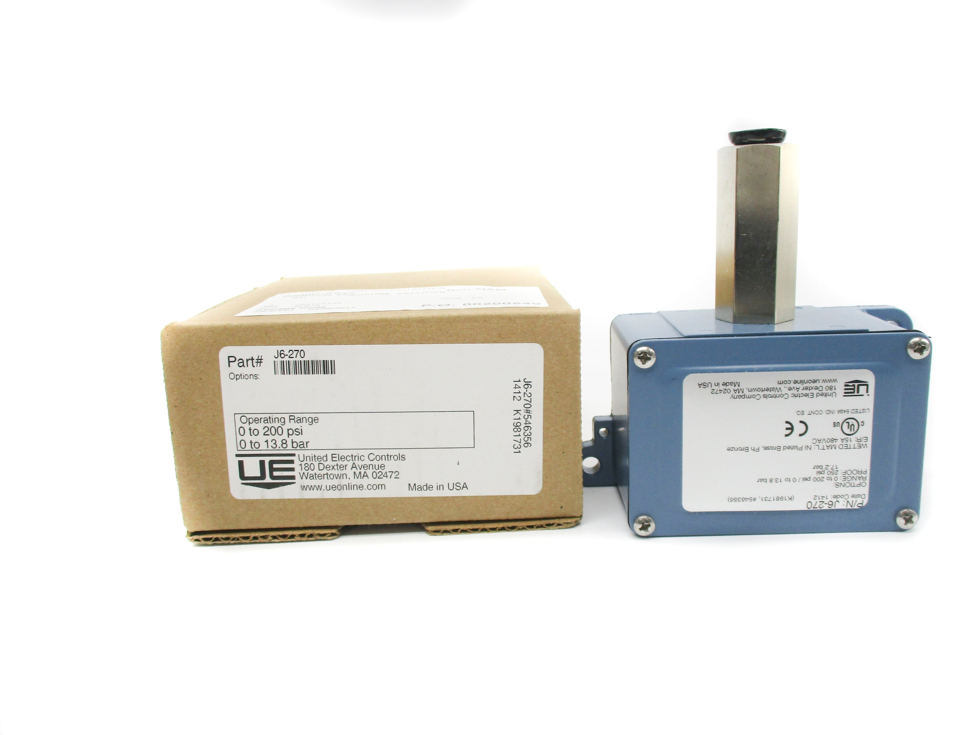UNITED ELECTRIC J6-270 0-200PSI NSMP