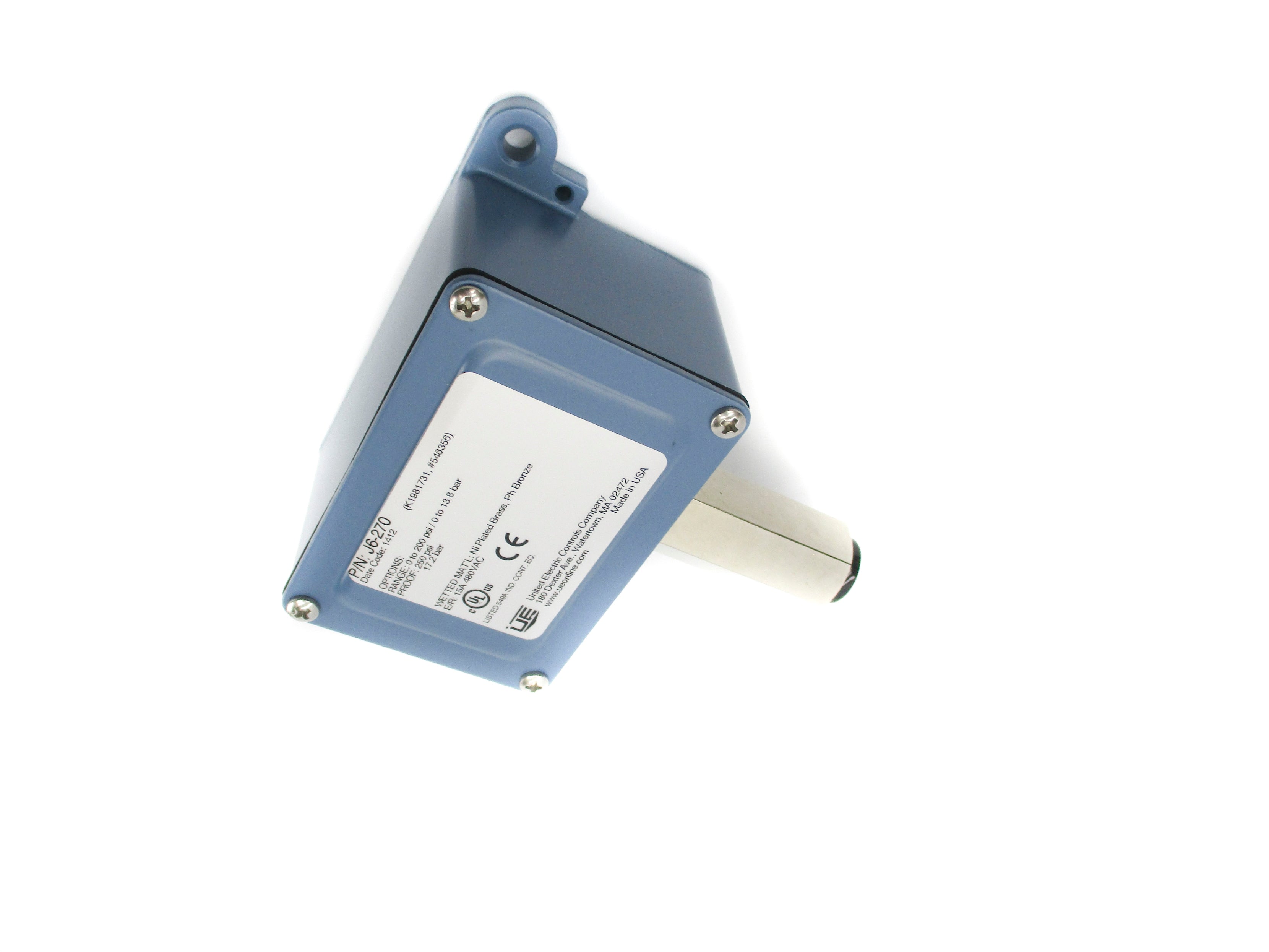 UNITED ELECTRIC J6-270 0-200PSI NSMP