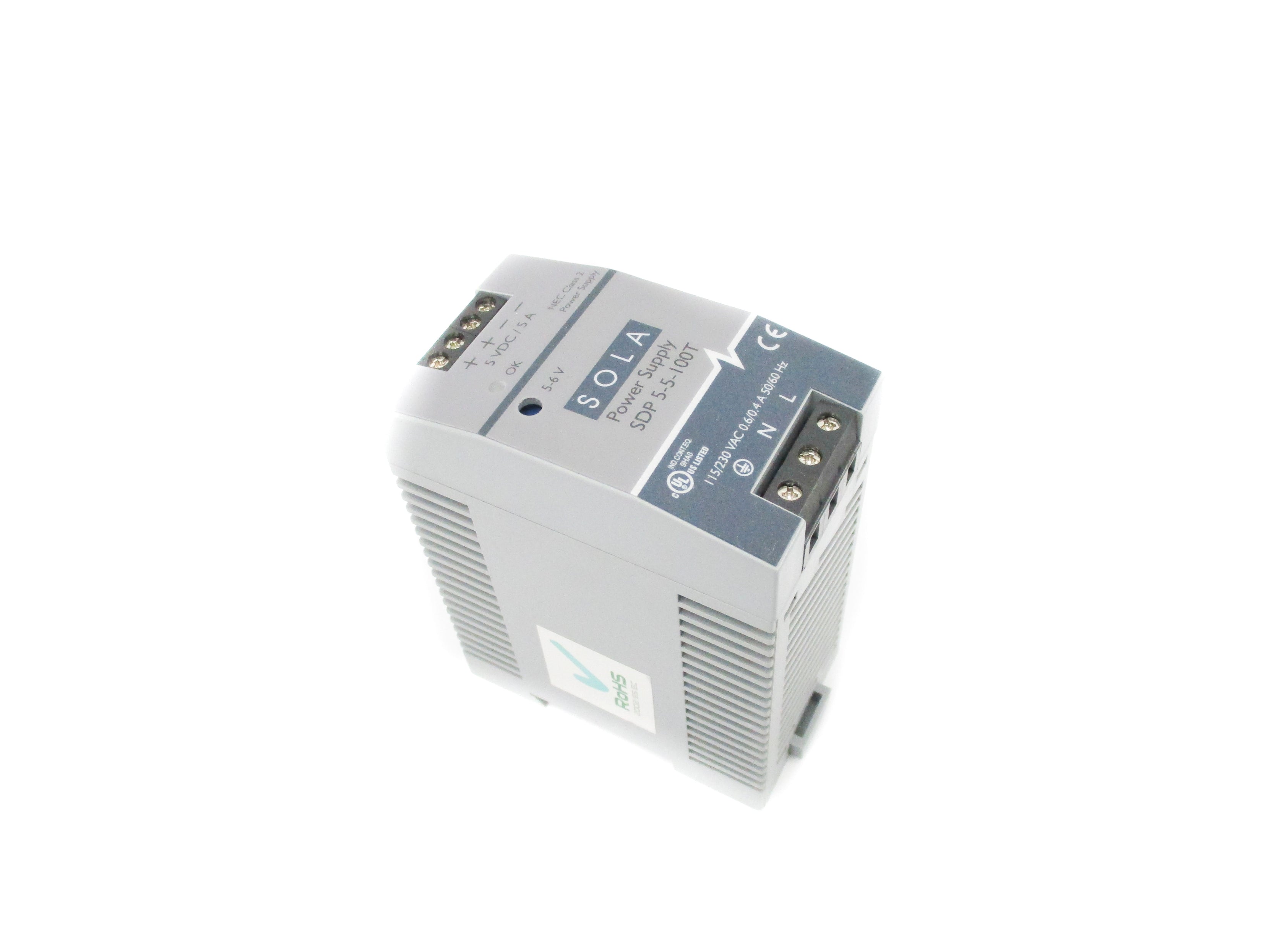 SOLA SDP5-5-100T 115/230VAC 0.6/0.4A NSNP