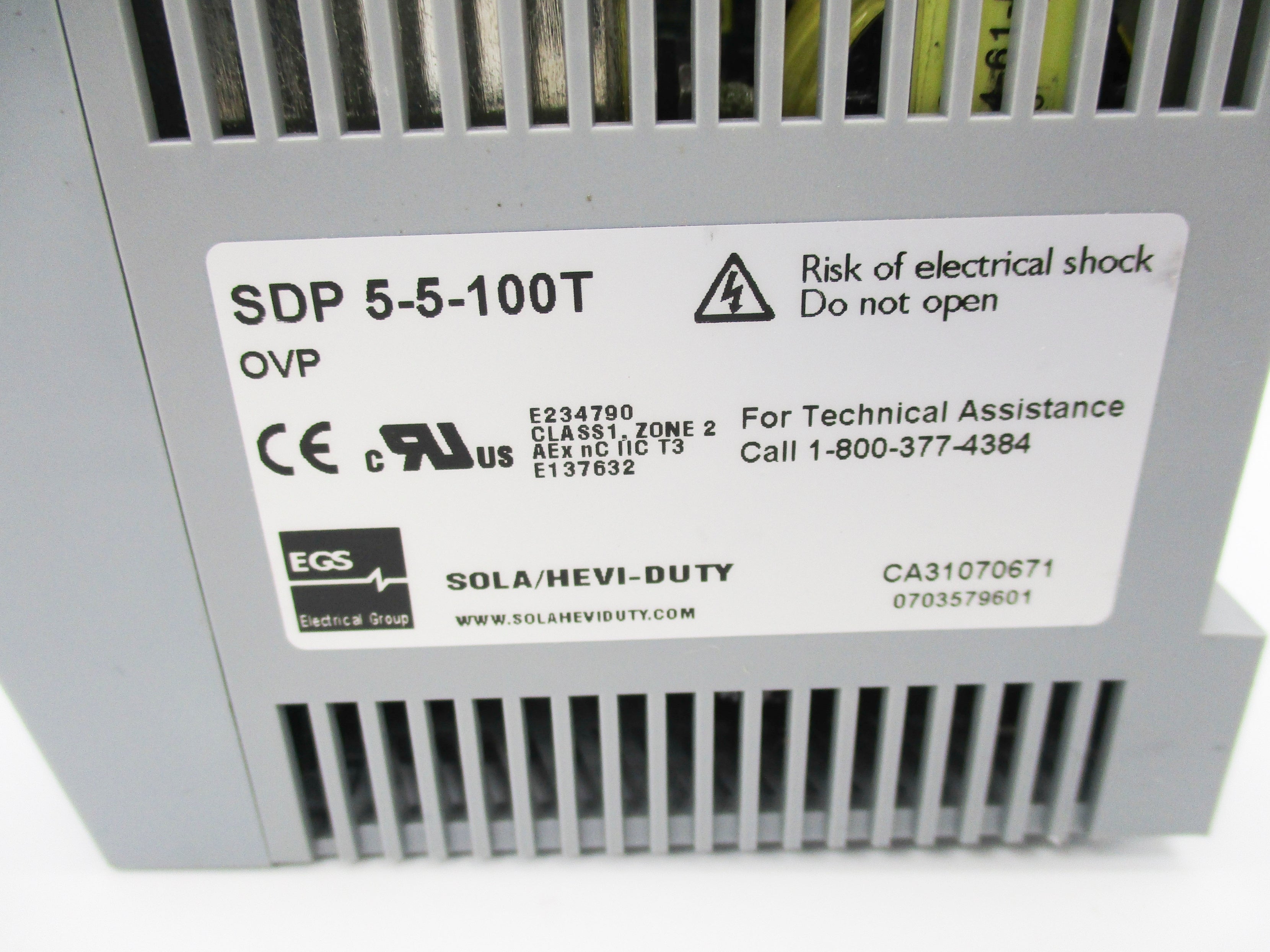 SOLA SDP5-5-100T 115/230VAC 0.6/0.4A NSNP
