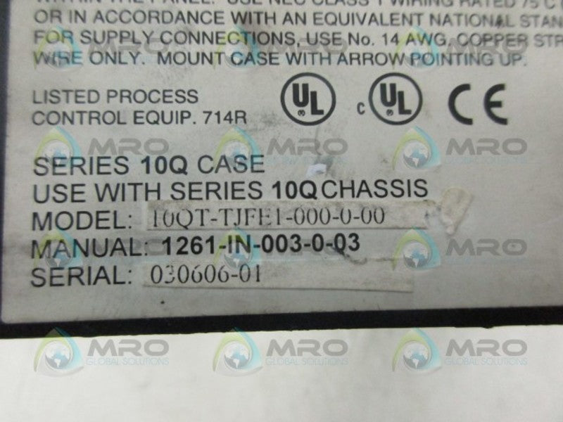 BABER-COLMAN 10QT-TJFE1-000-0-00 TEMPERATURE CONTROLLER UNMP