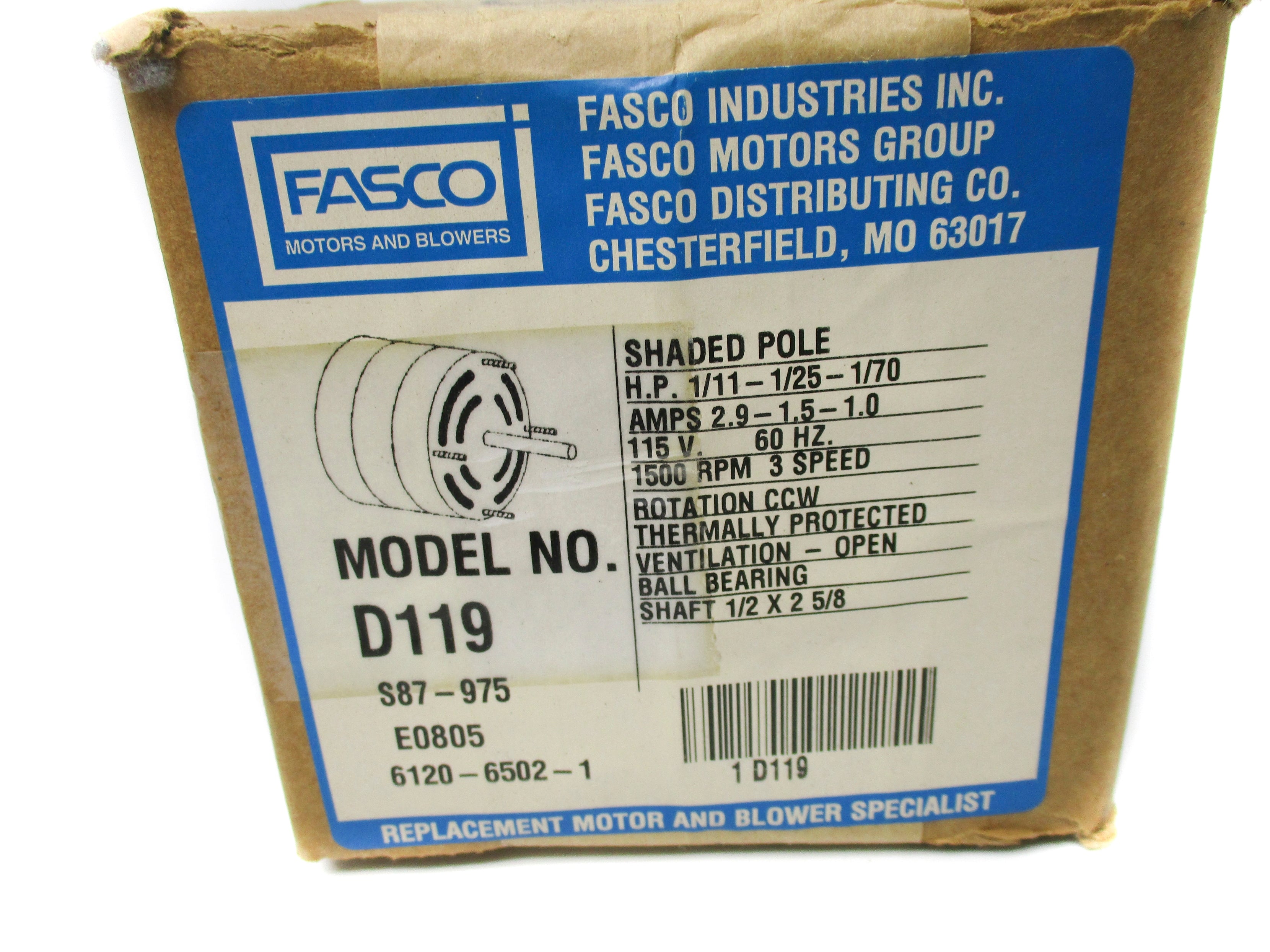 FASCO D119 NSFS