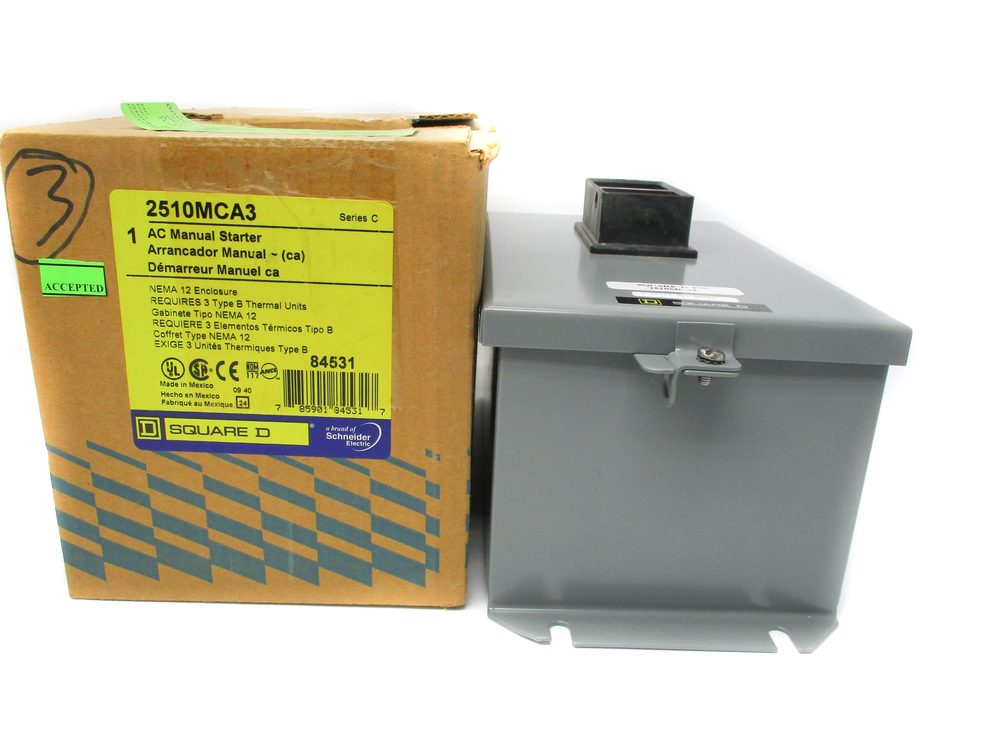 SQUARE D 2510MCA3 SER. C 600V NSMP