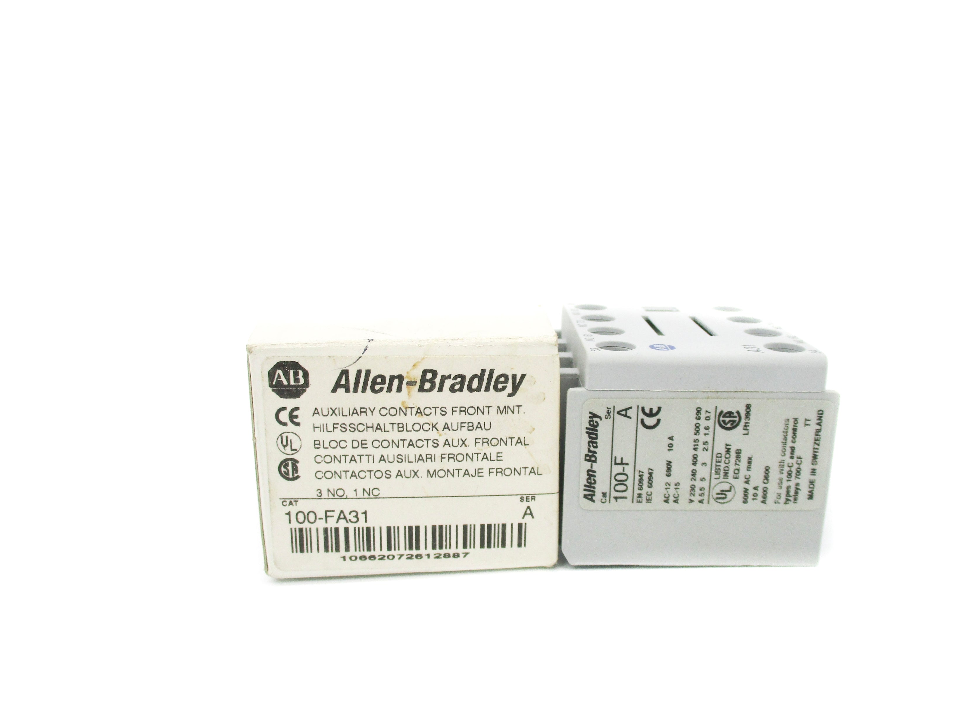 INDUSTRIAL SPARE PART 100-FA31 SER. A 600VAC 10A (WH) NSMP