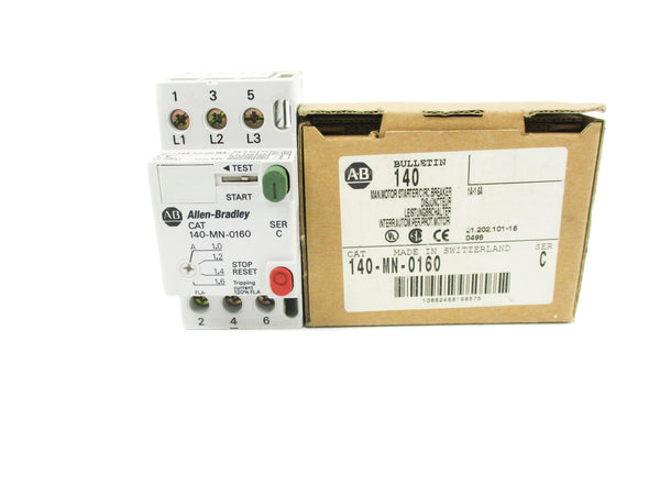 ALLEN BRADLEY 140-MN-0160 SER. C 600V 1.0-1.6A (BR/WH) NSMP