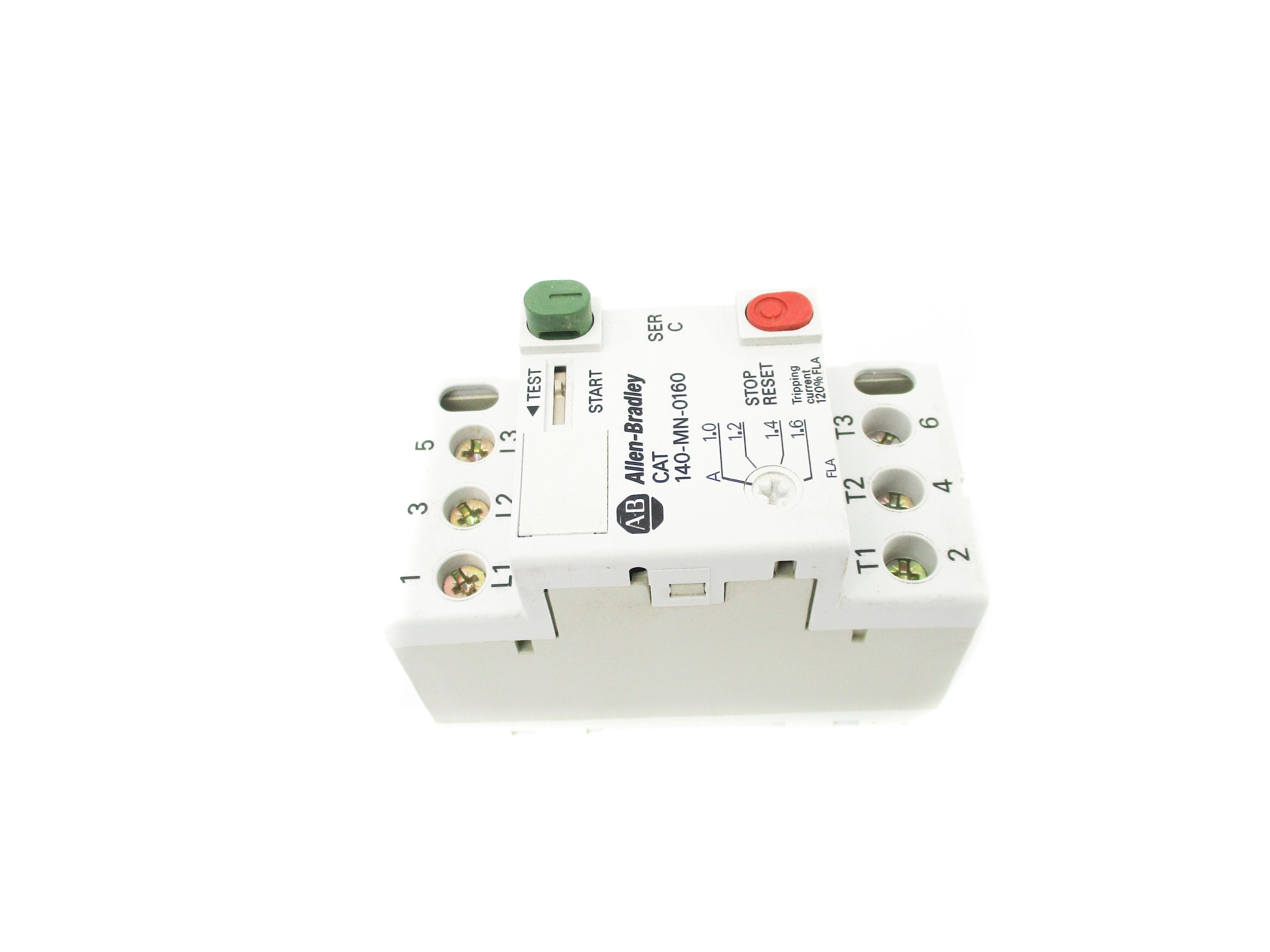 ALLEN BRADLEY 140-MN-0160 SER. C 600V 1.0-1.6A (BR/WH) NSMP