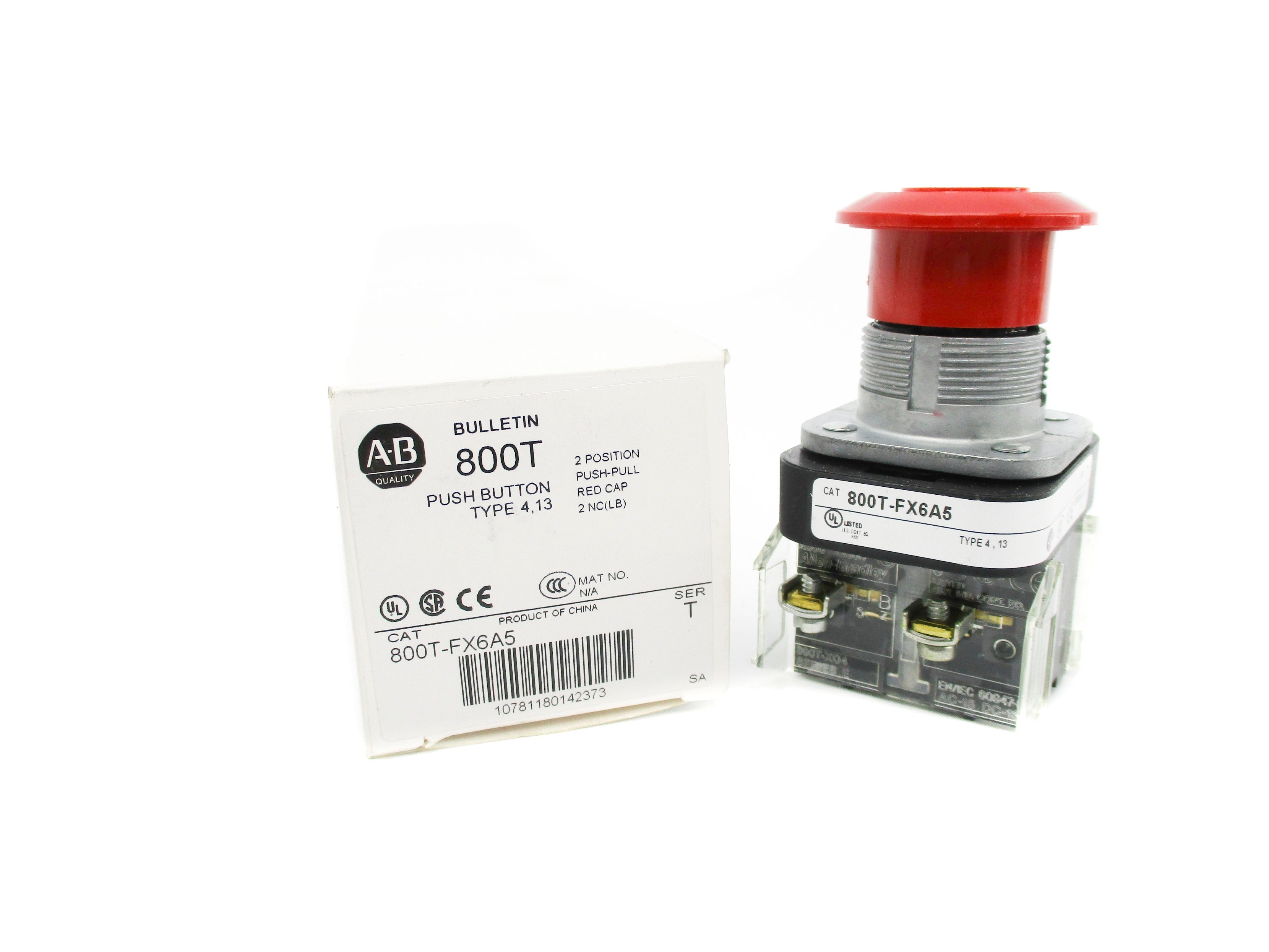 ALLEN BRADLEY 800T-FX6A5 SER. T (WH) NSMP