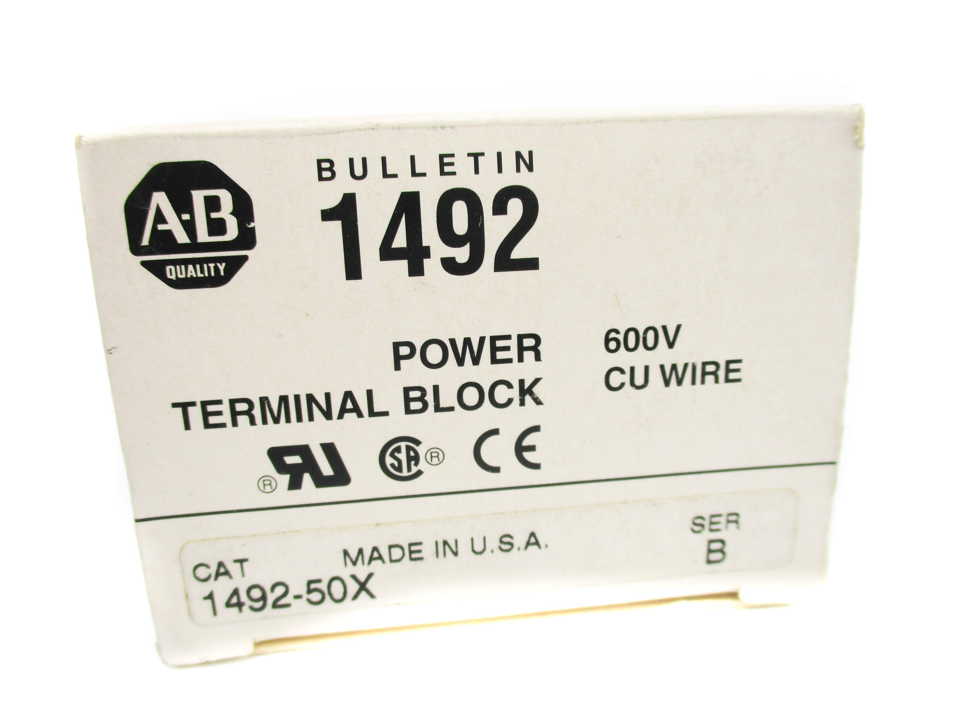 ALLEN BRADLEY 1492-50X SER. B (GY/BL) NSMP