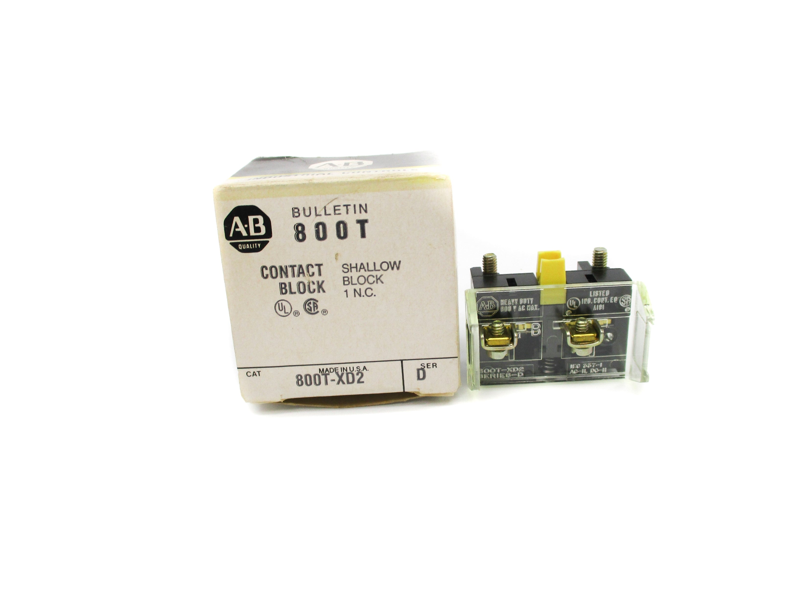 INDUSTRIAL SPARE PART 800T-XD2 SER. D 600VAC (BK/YL) NSMP