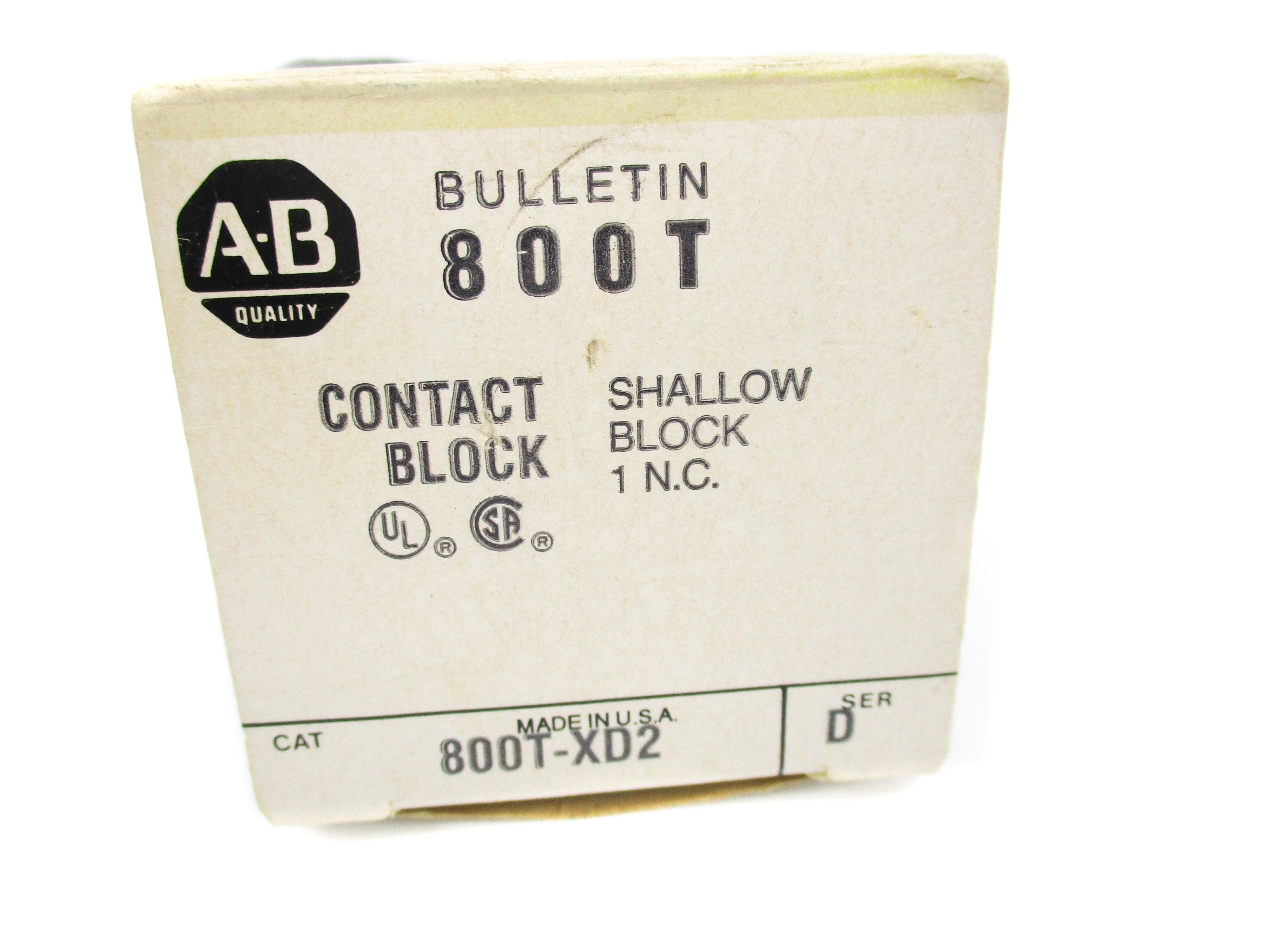 INDUSTRIAL SPARE PART 800T-XD2 SER. D 600VAC (BK/YL) NSMP
