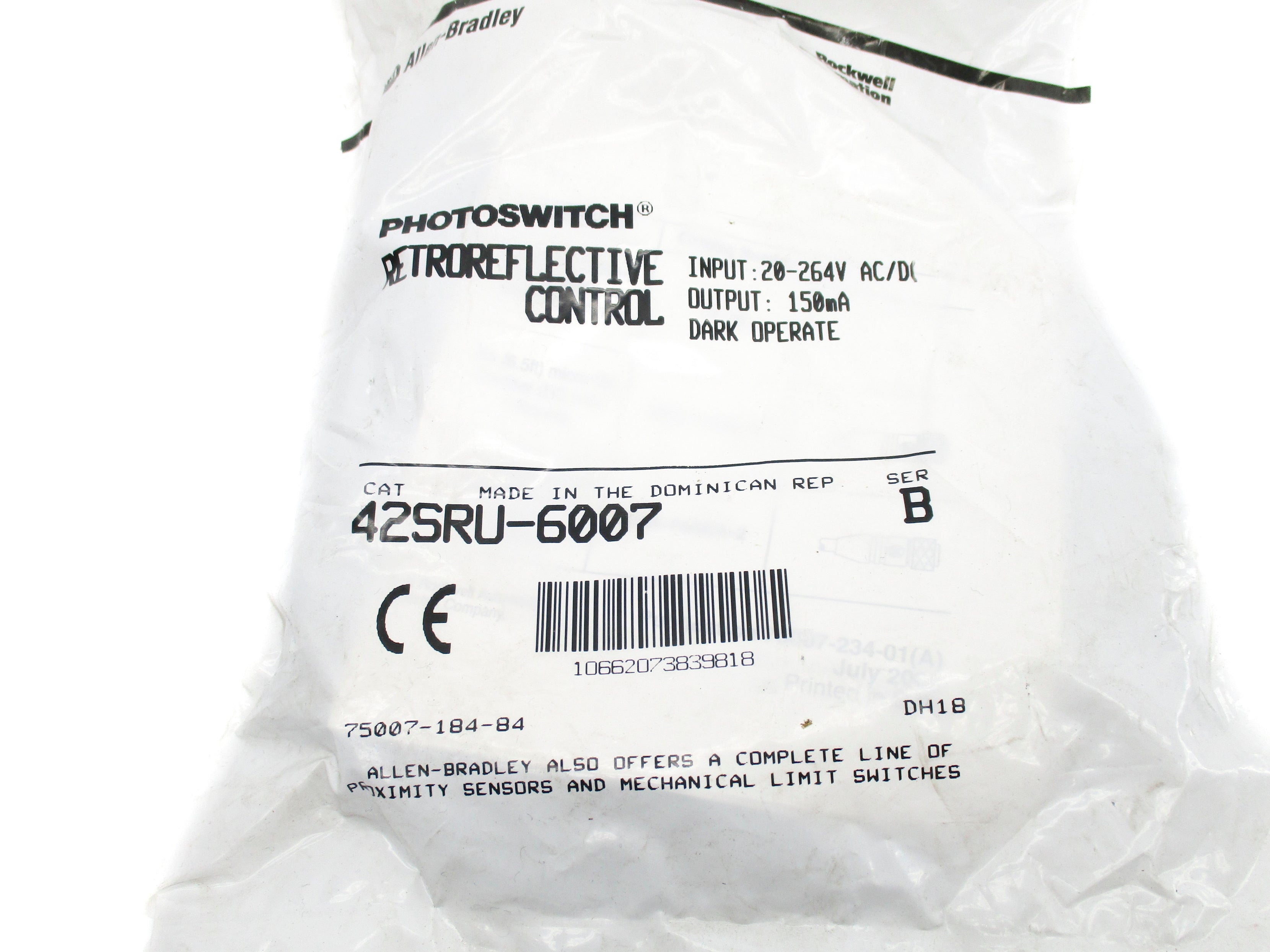 INDUSTRIAL SPARE PART 42SRU-6007 SER. B NSMP