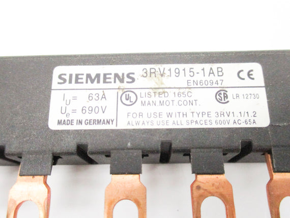 SIEMENS 3RV1915-1AB 690V 63A NSNP