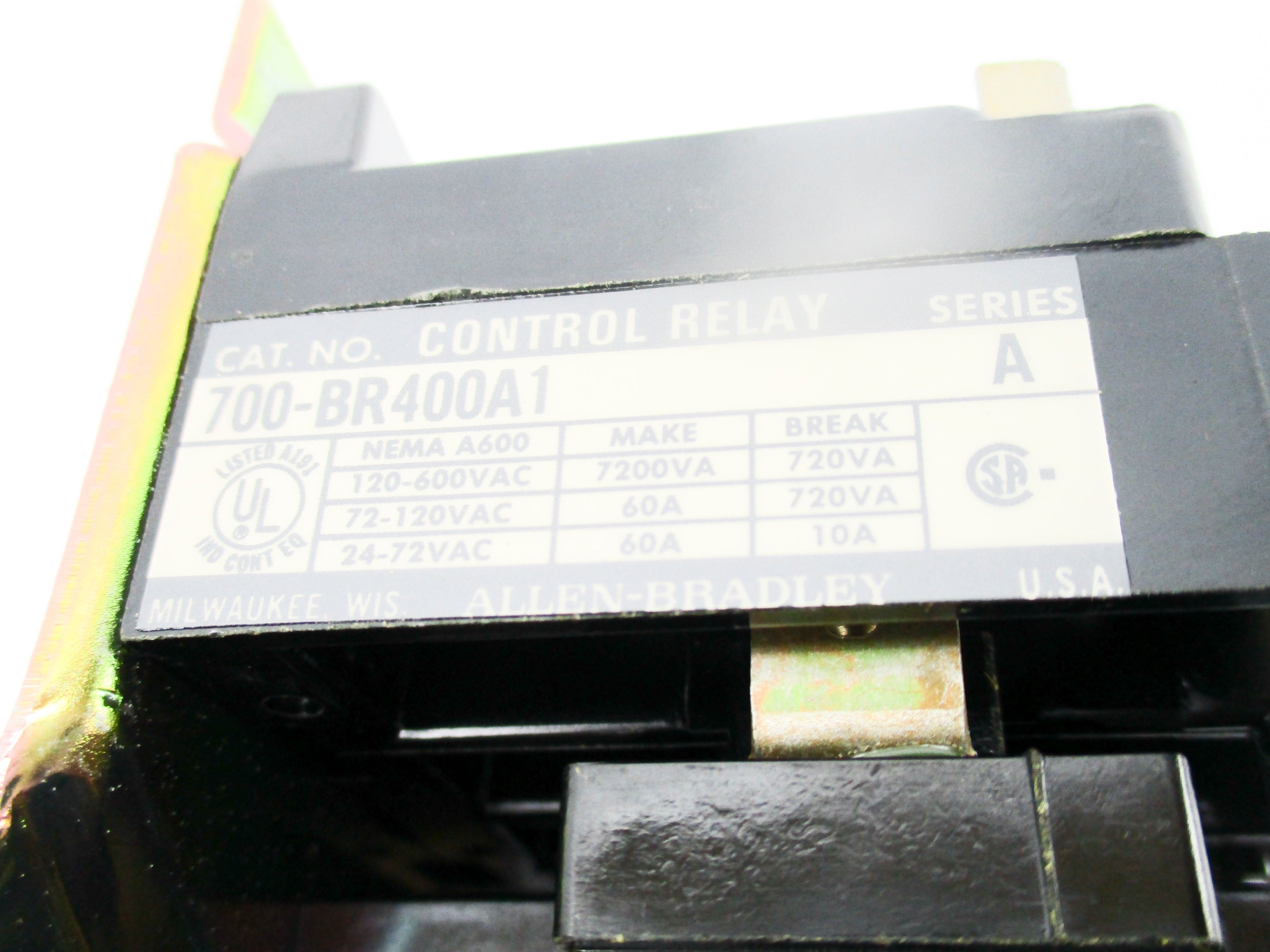 INDUSTRIAL SPARE PART 700-BR400A1 SER. A 110/120V 60A NSNP