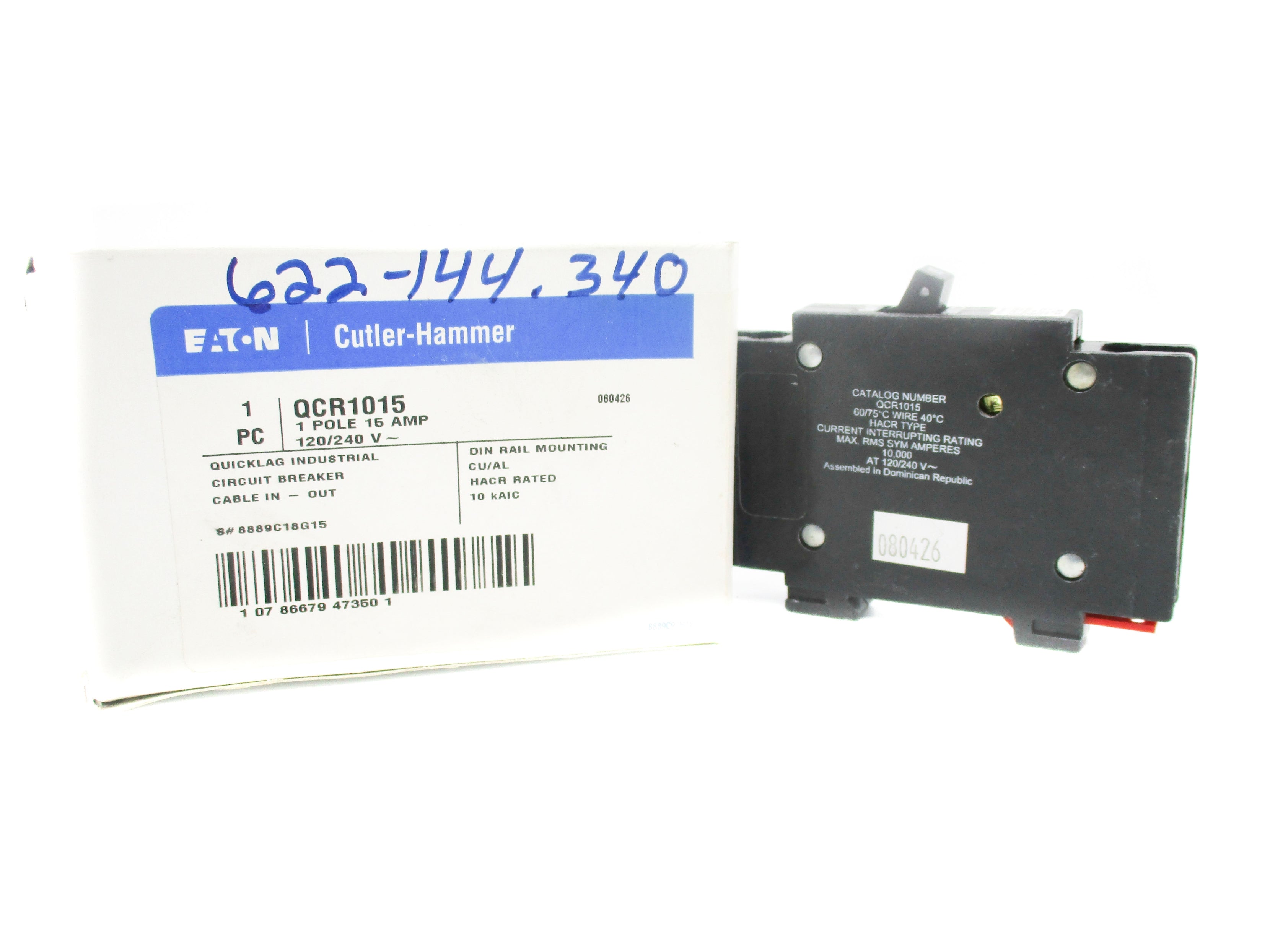 CUTLER HAMMER QCR1015 15A 240V NSMP