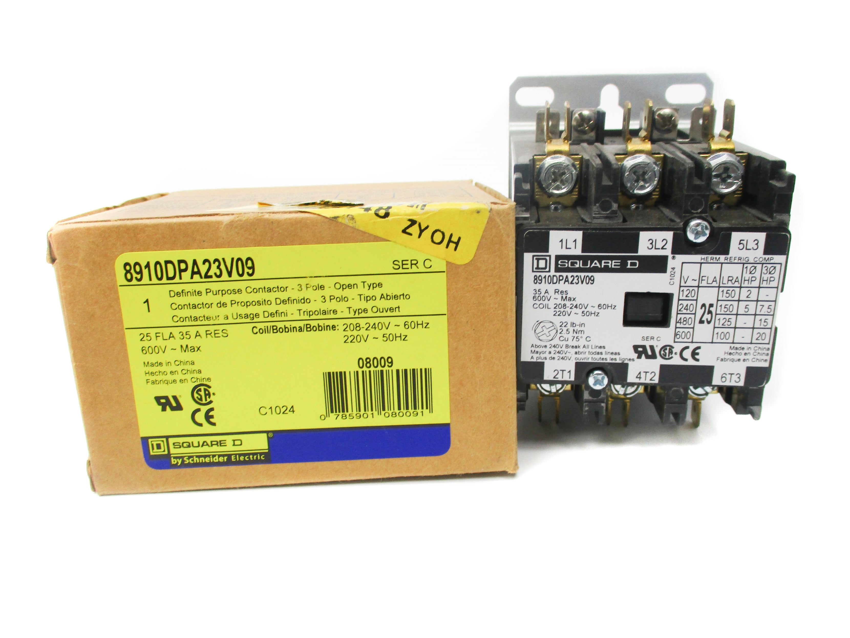 SQUARE D 8910DPA23V09 SER. C 208-240V NSMP
