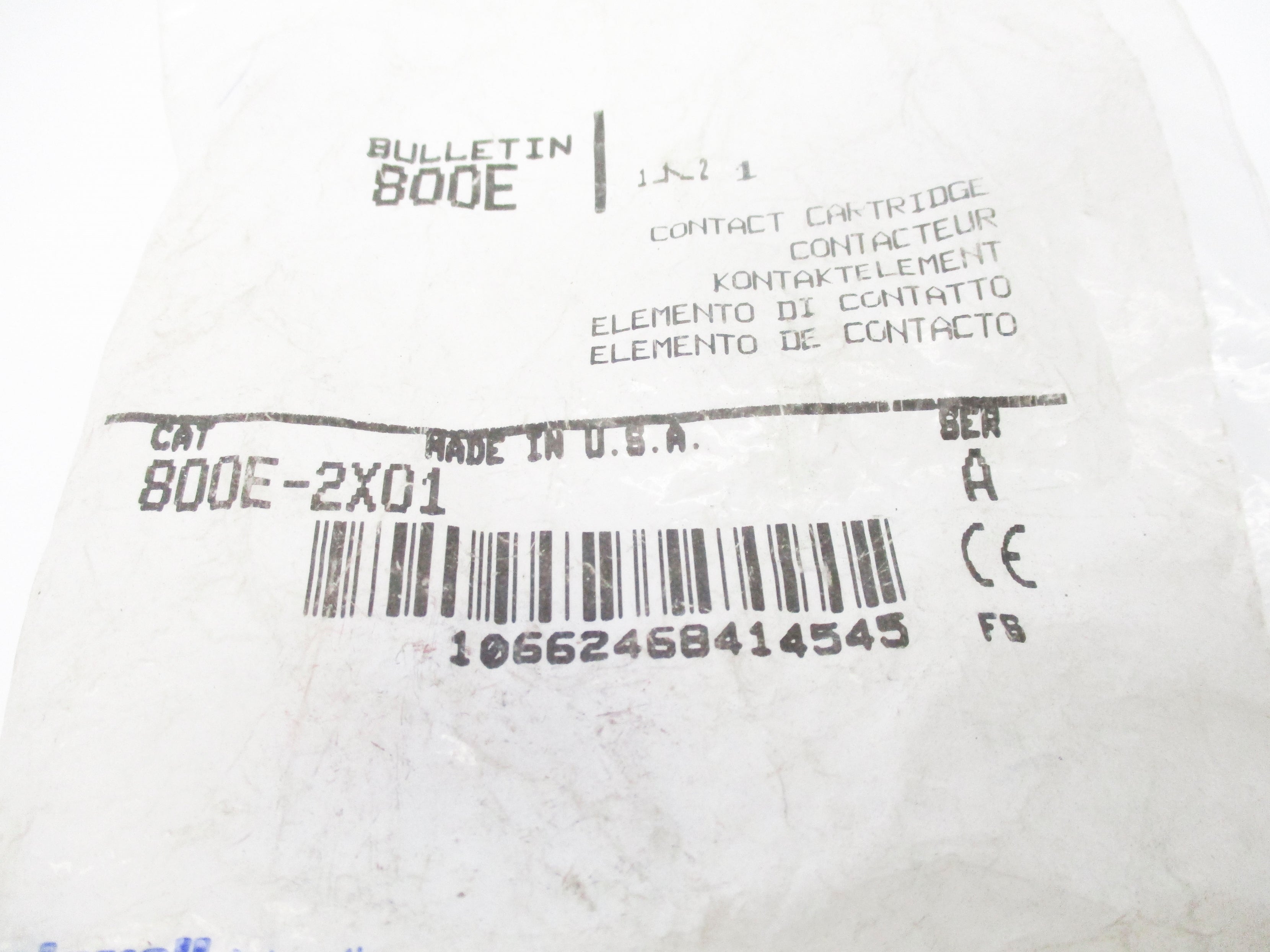 INDUSTRIAL SPARE PART 800E-2X01 SER. A NSMP