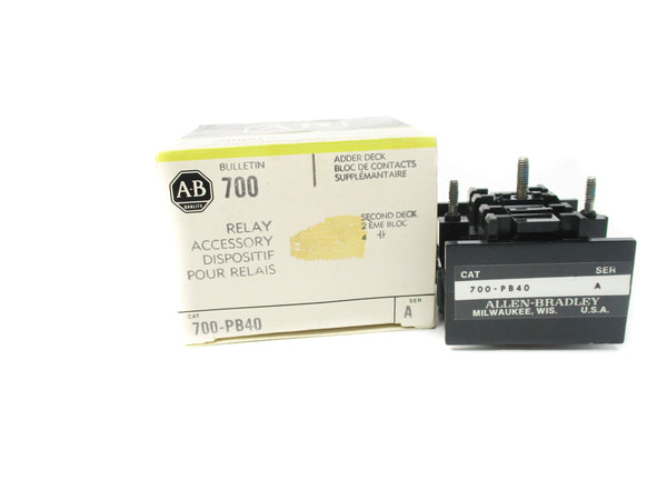 ALLEN BRADLEY 700-PB40 SER. A (BK/YL) NSMP