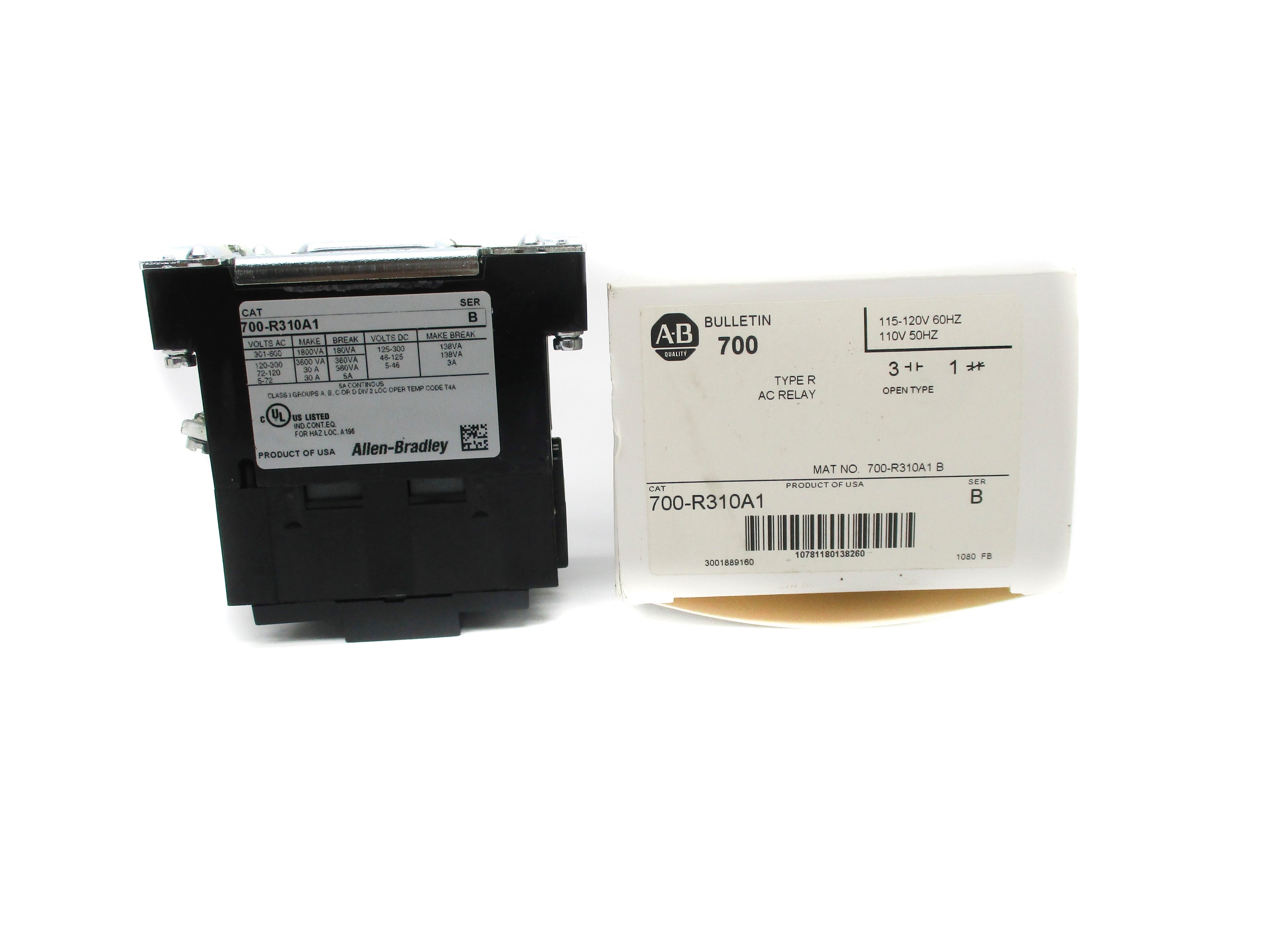 INDUSTRIAL SPARE PART 700-R310A1 SER. B 110/115-120V (WH) NSMP