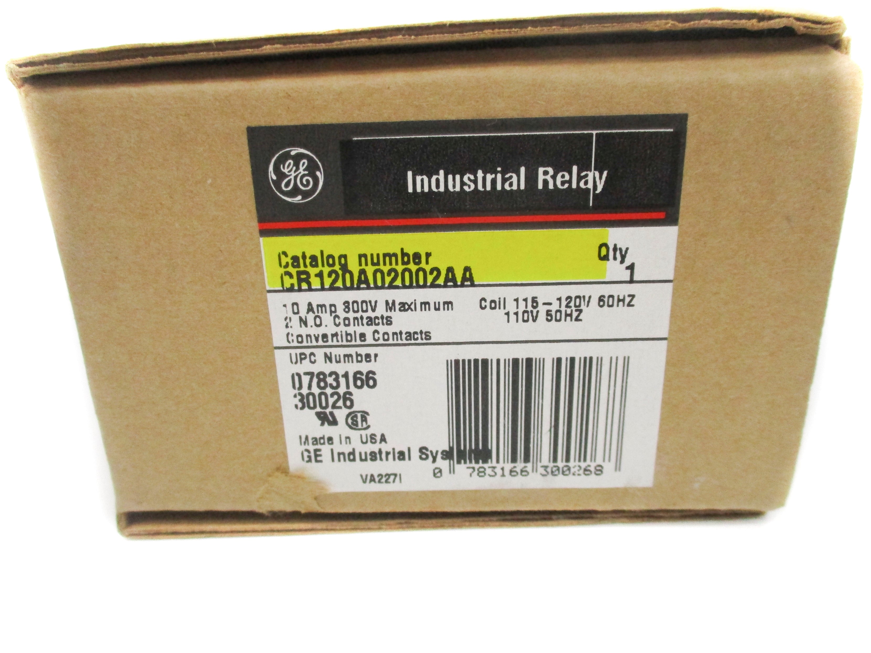 GENERAL ELECTRIC CR120A02002AA SER. A 110/115-120V 10A NSMP
