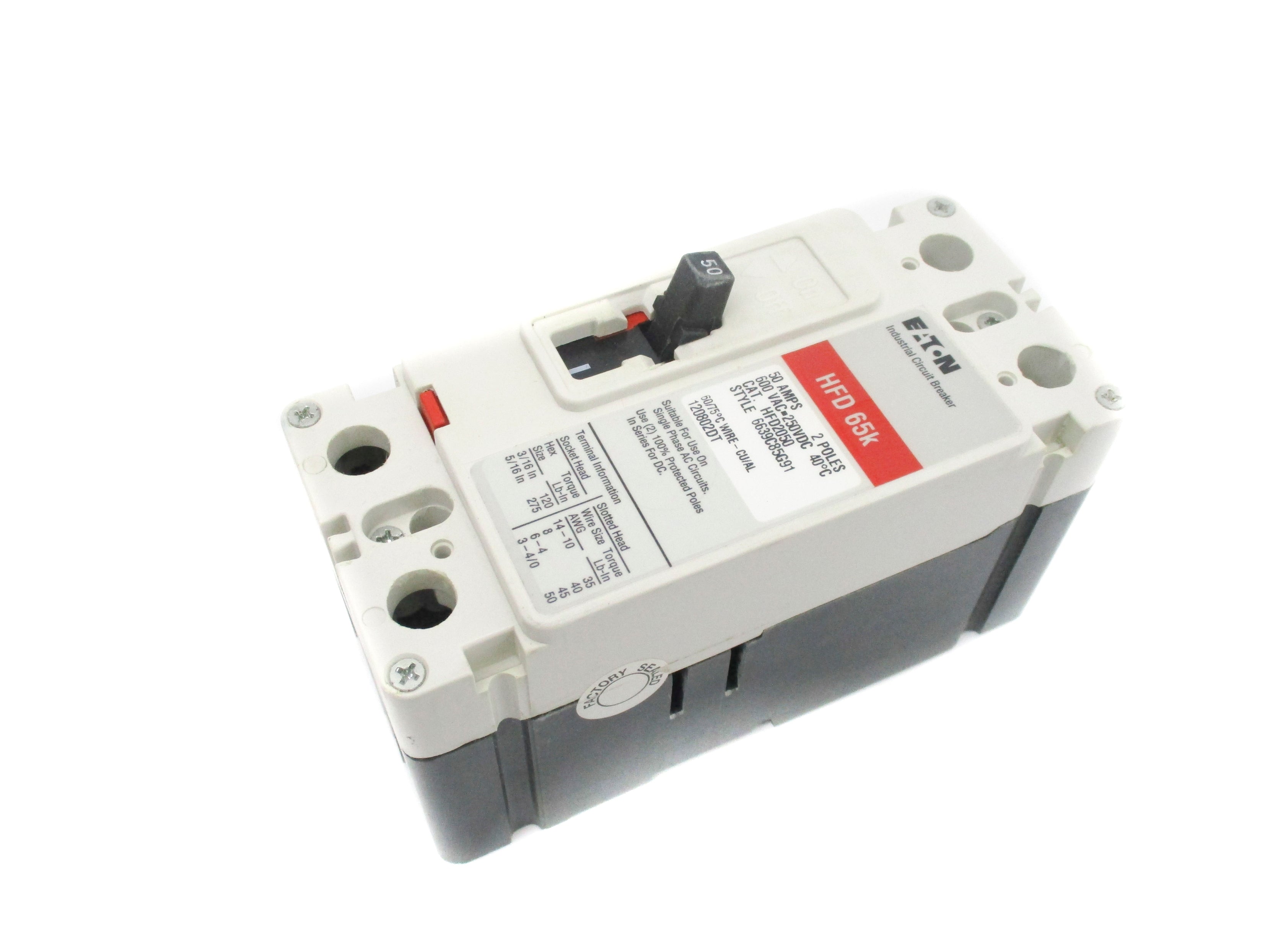 EATON HFD2050 SER. C 50A 250VDC NSMP