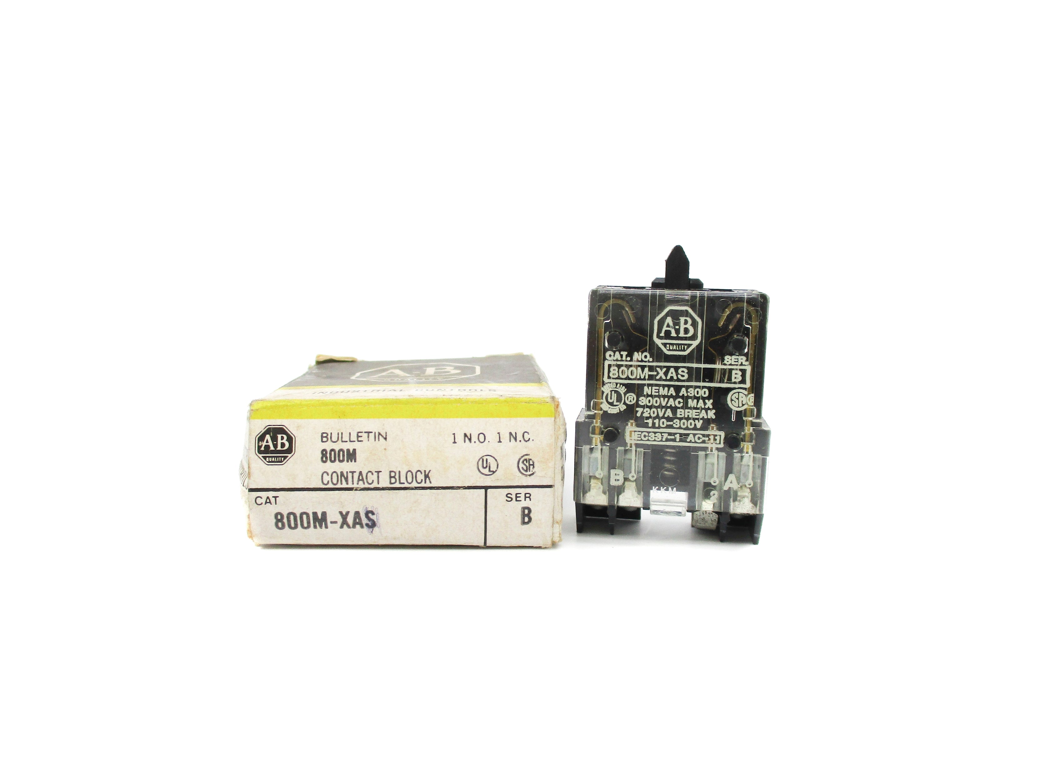 INDUSTRIAL SPARE PART 800M-XAS SER. B 300VAC (BK/YL) NSMP