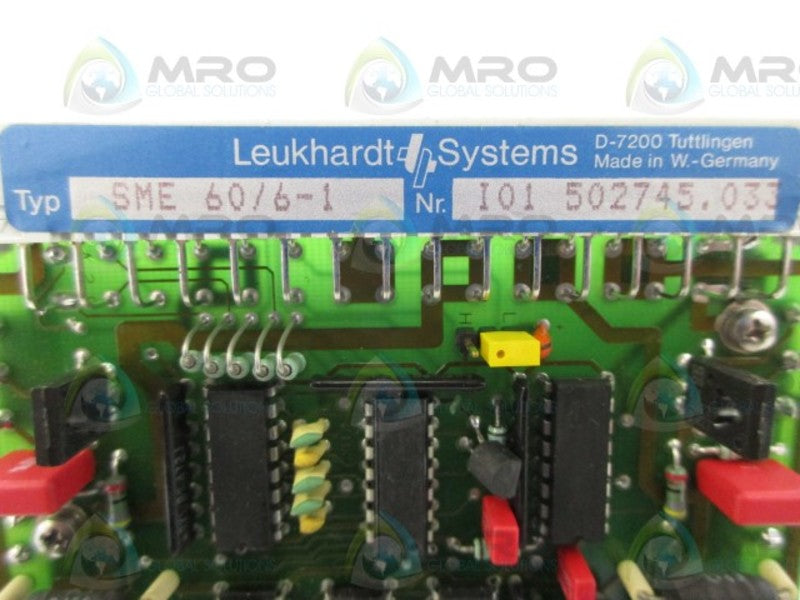 LEUKHARD SYSTEMS SME 60/6-1 I01 502745.033 NSNP