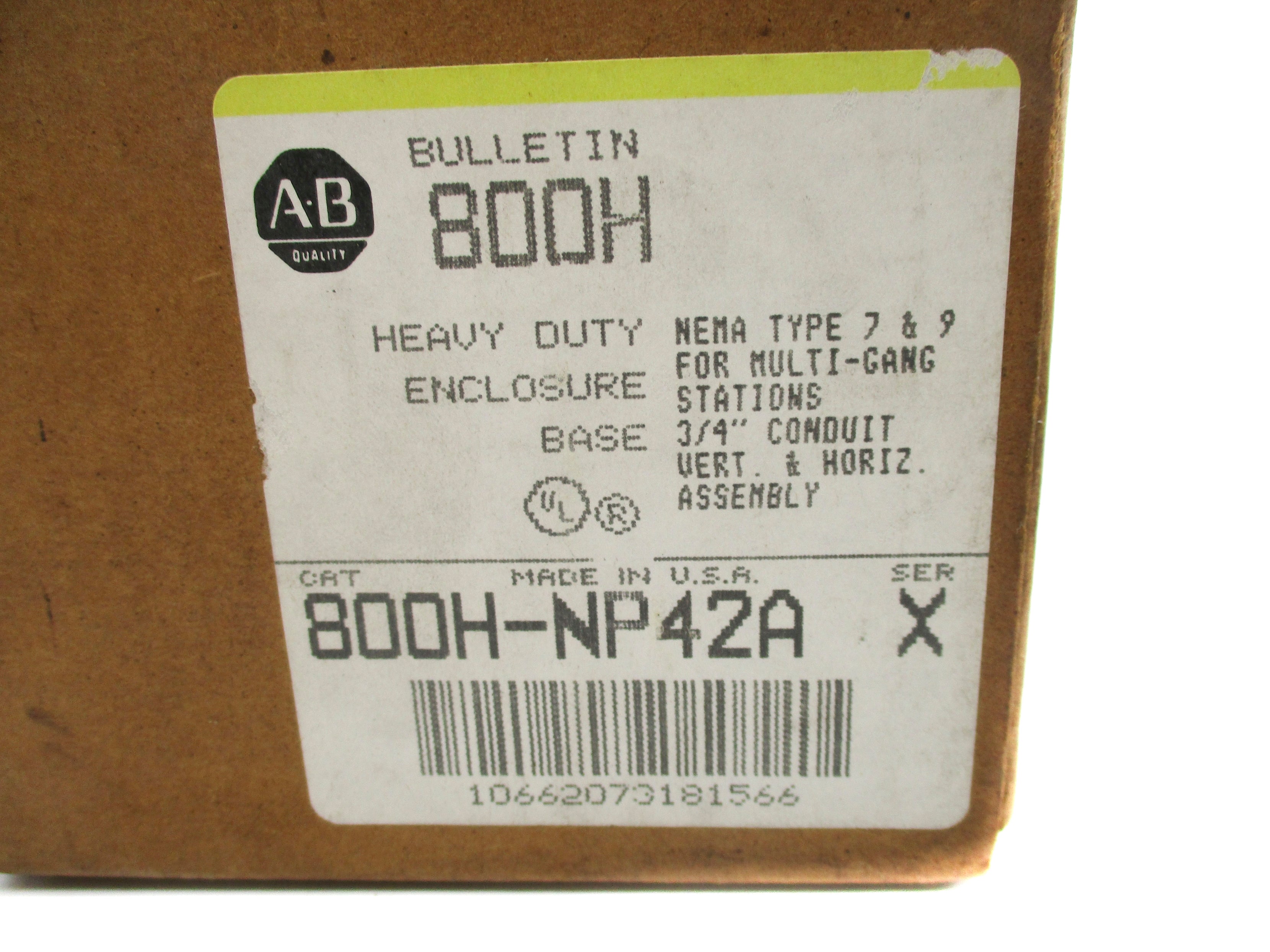 INDUSTRIAL SPARE PART 800H-NP42A SER. X (BR/WH) NSMP