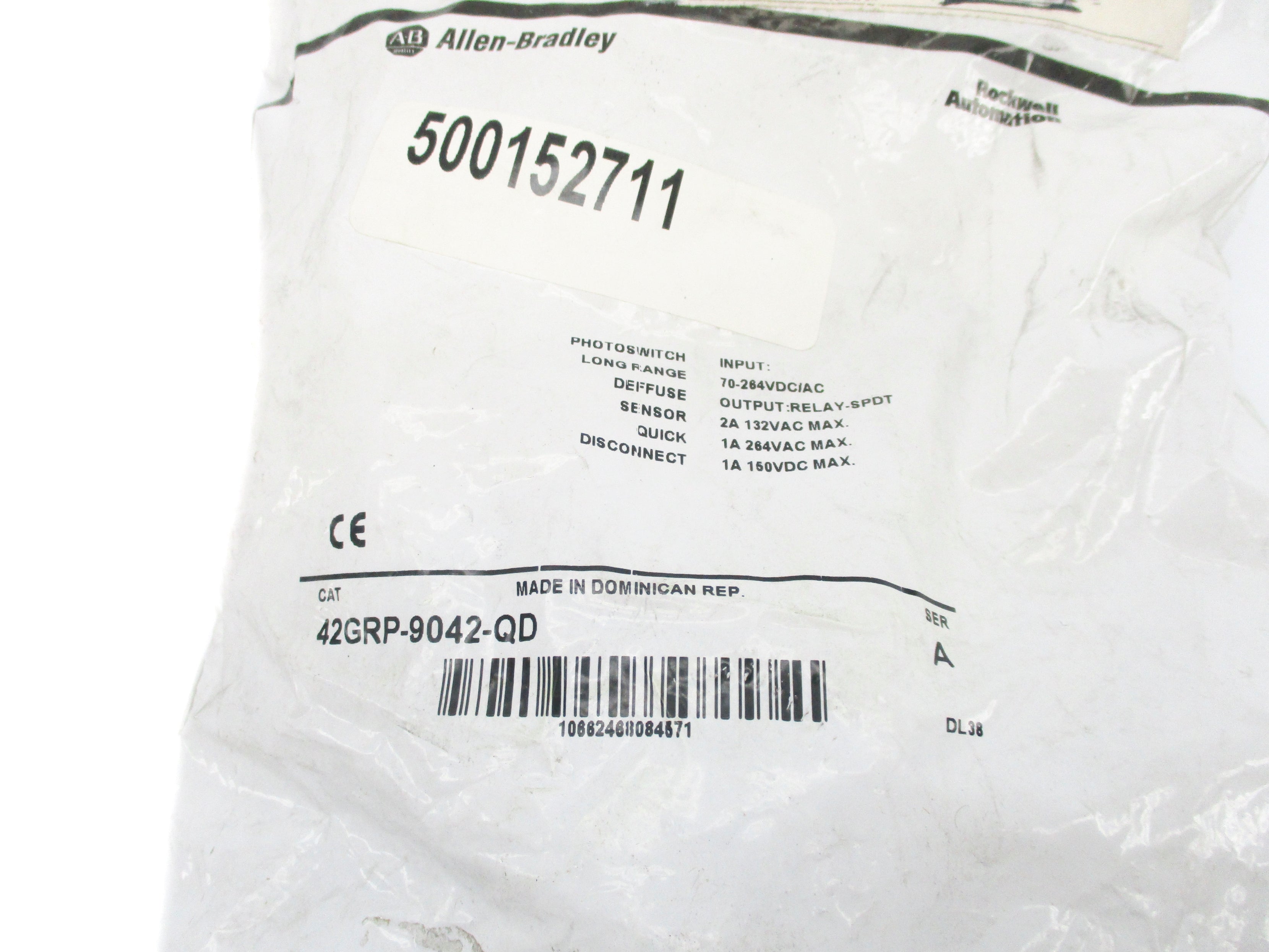 ALLEN BRADLEY 42GRP-9042-QD SER. A 264VAC 1A NSMP