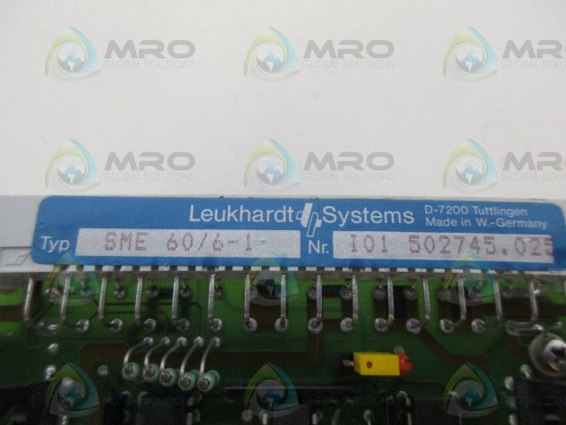 LEUKHARD SYSTEMS SME 60/6-1 I01 502745.025 NSNP