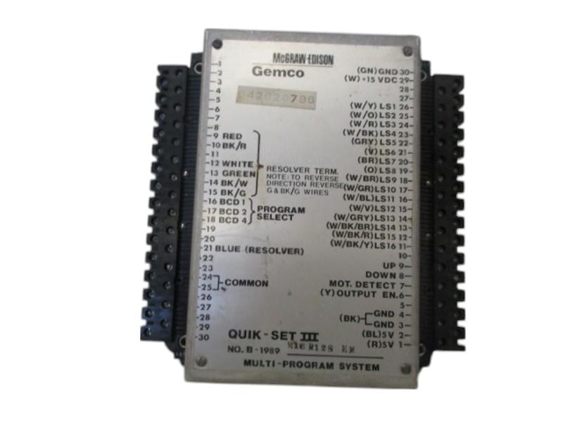 GEMCO 1989M16R12SEM PROGRAMMABLE LIMIT SWITCH UNMP