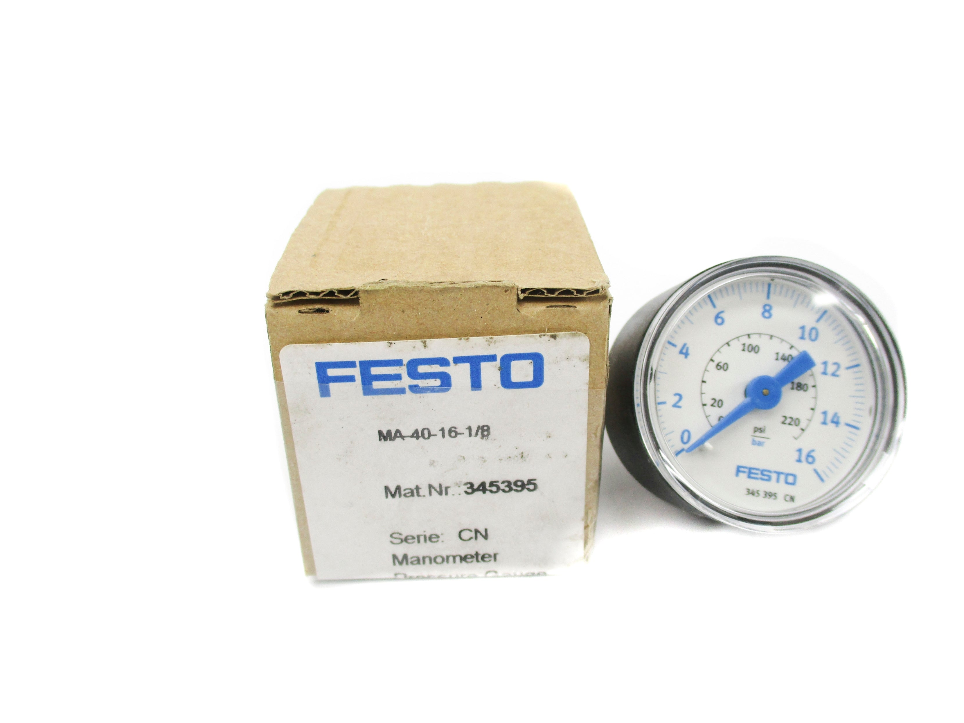 FESTO MA-40-16-1/8 345395 0-220PSI NSMP