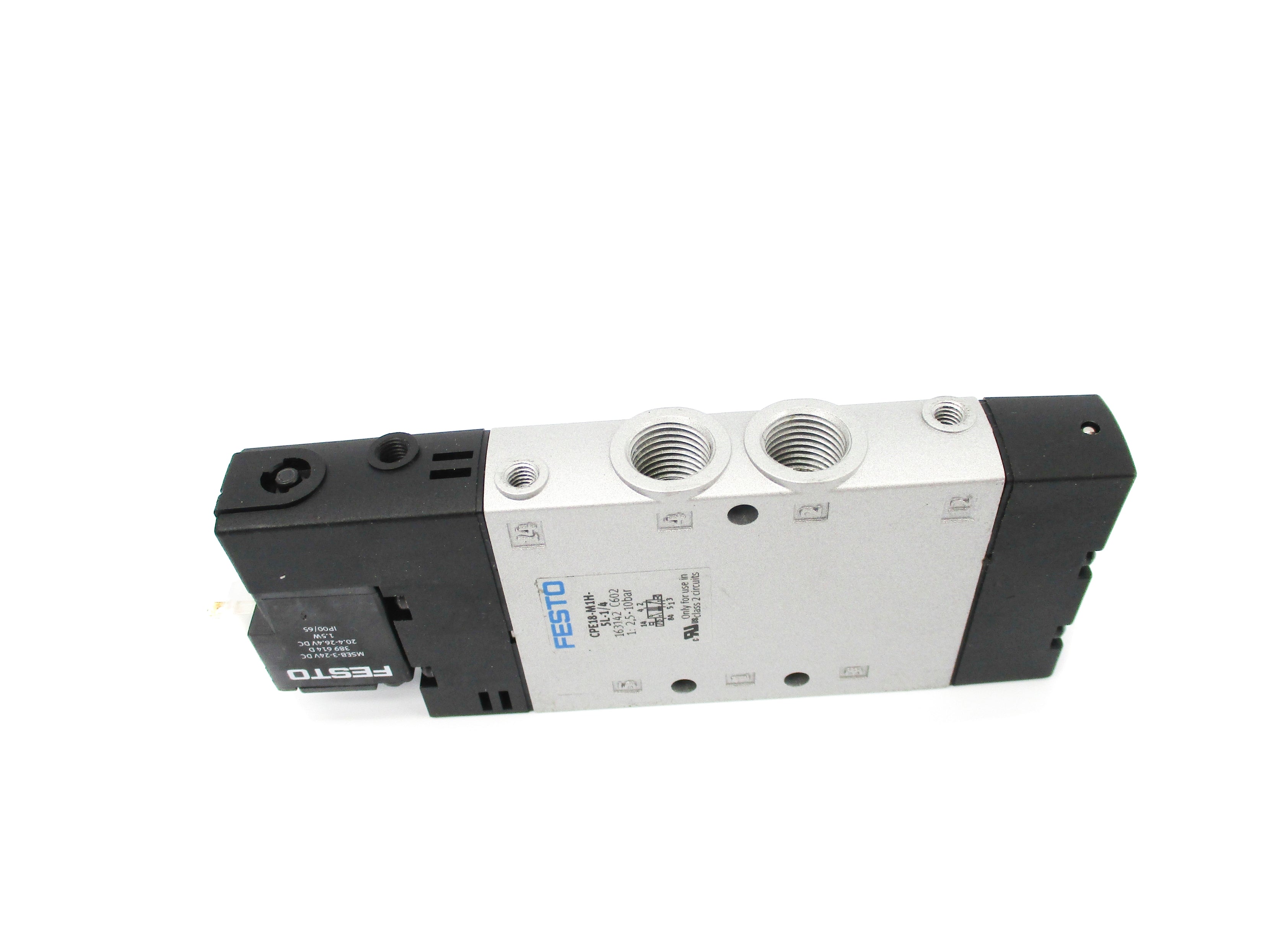 FESTO CPE18-M1H-5L-1/4 163142 20.4-26.4VDC 1/2" NSNP