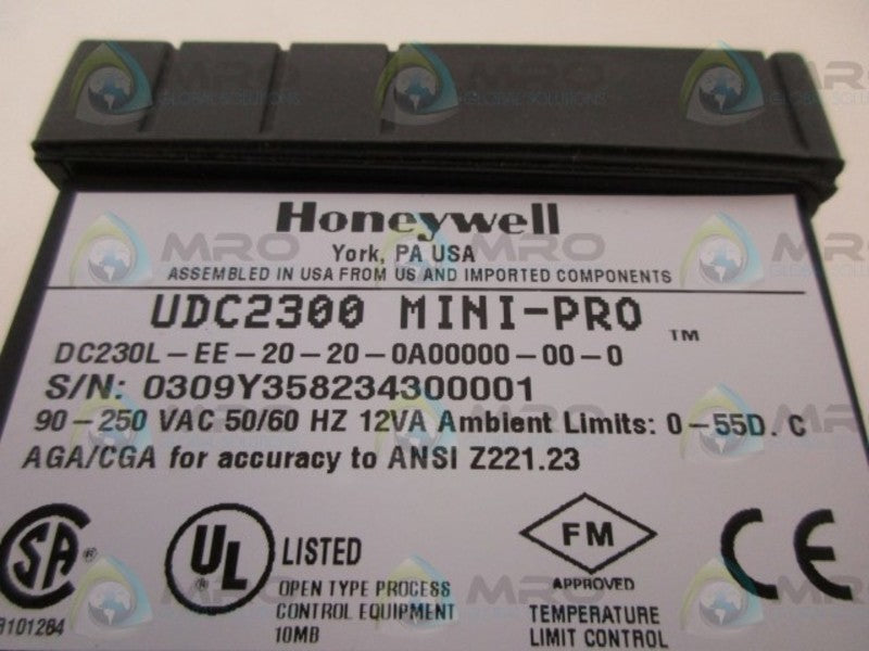 HONEYWELL DC230L-EE-20-20-0A00000-00-0 TEMPERATURE CONTROLLERNSNP
