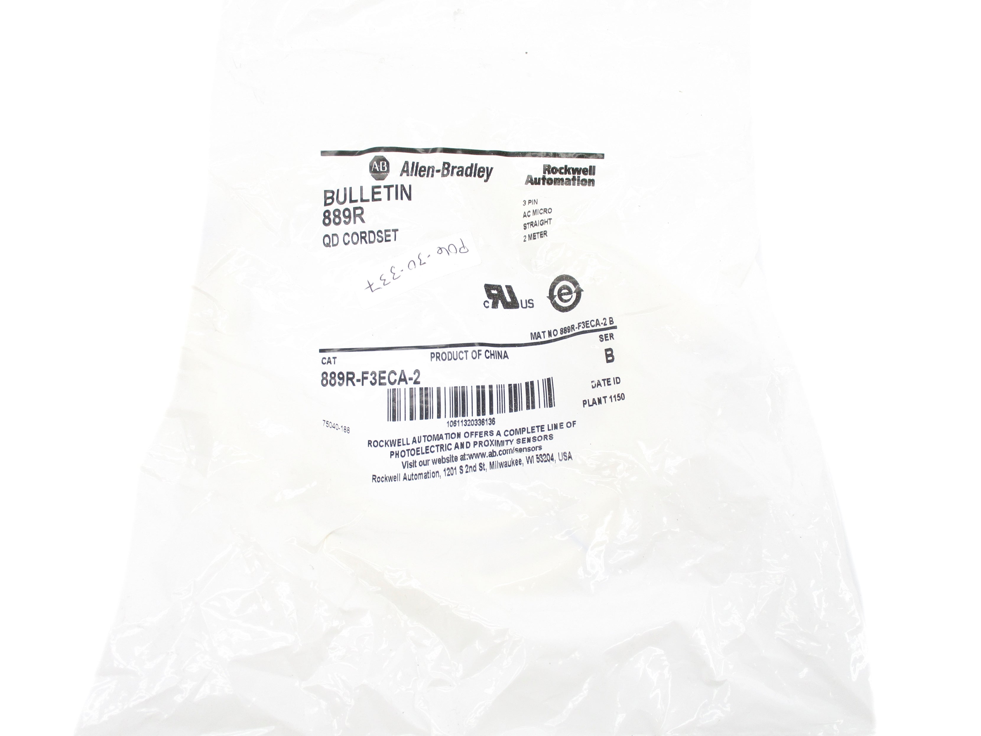 ALLEN BRADLEY 889R-F3ECA-2 SER. B NSMP