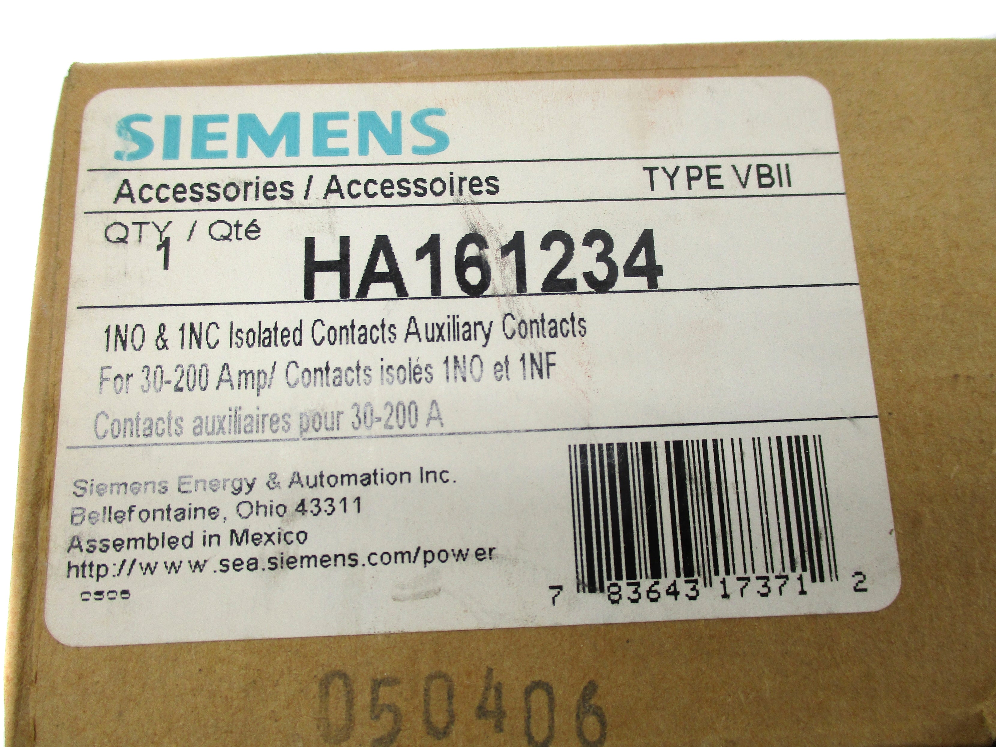 SIEMENS HA161234 NSMP