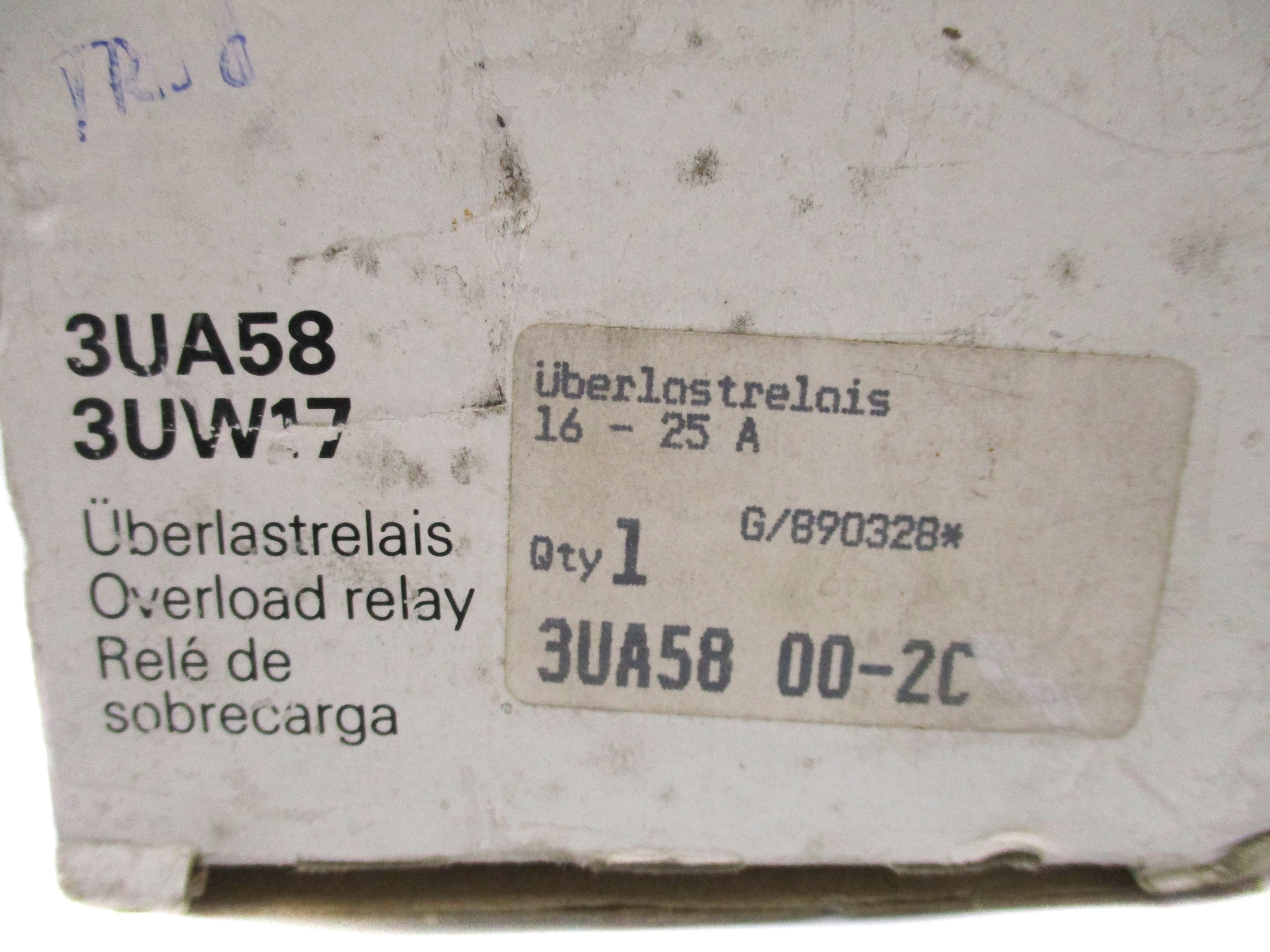 SIEMENS 3UA5800-2C 600VAC 16-25A NSMP