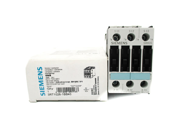SIEMENS 3RT1026-1BB40 24VDC 40A NSMP