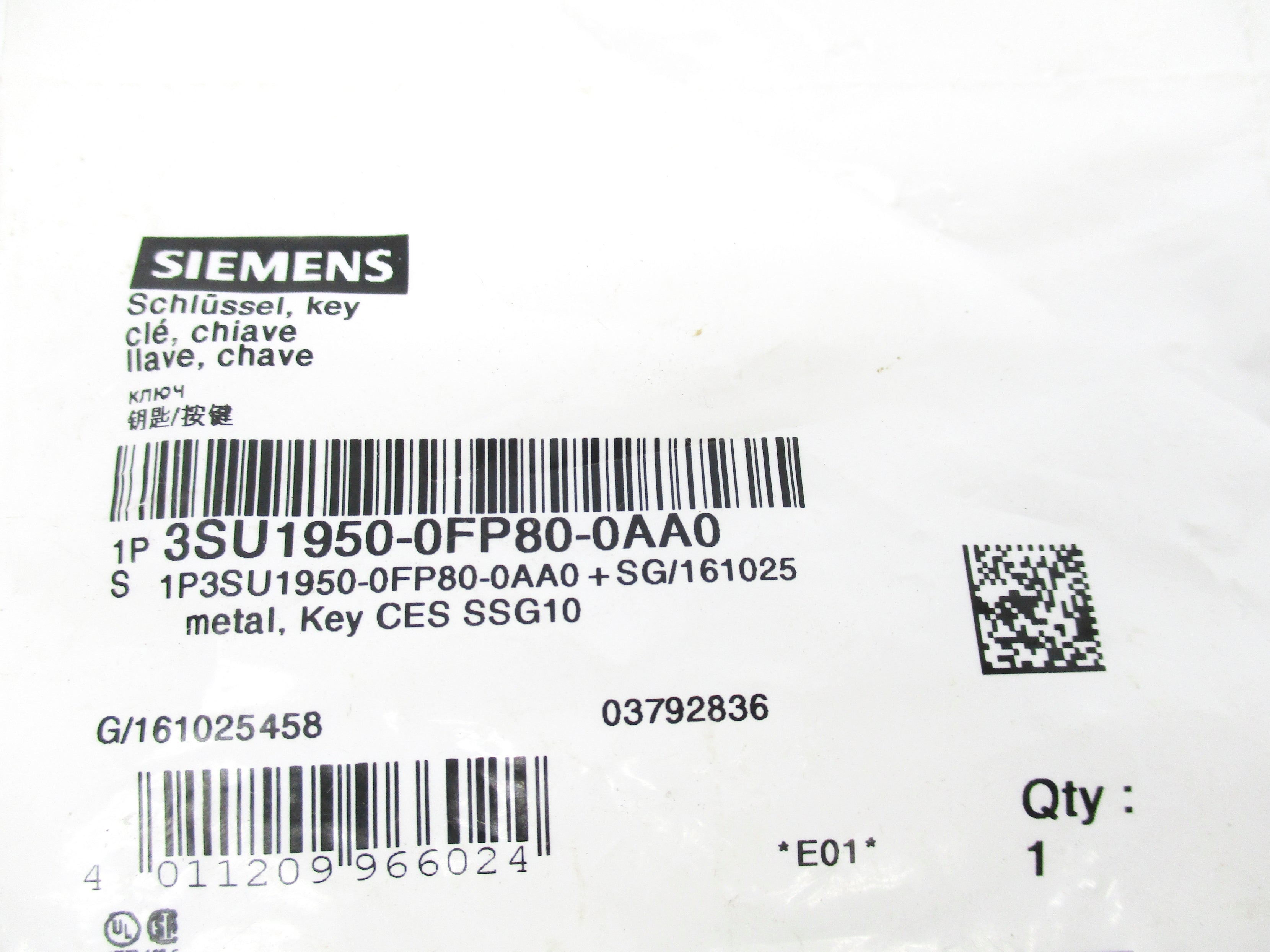 SIEMENS 3SU1950-0FP80-0AA0 NSMP