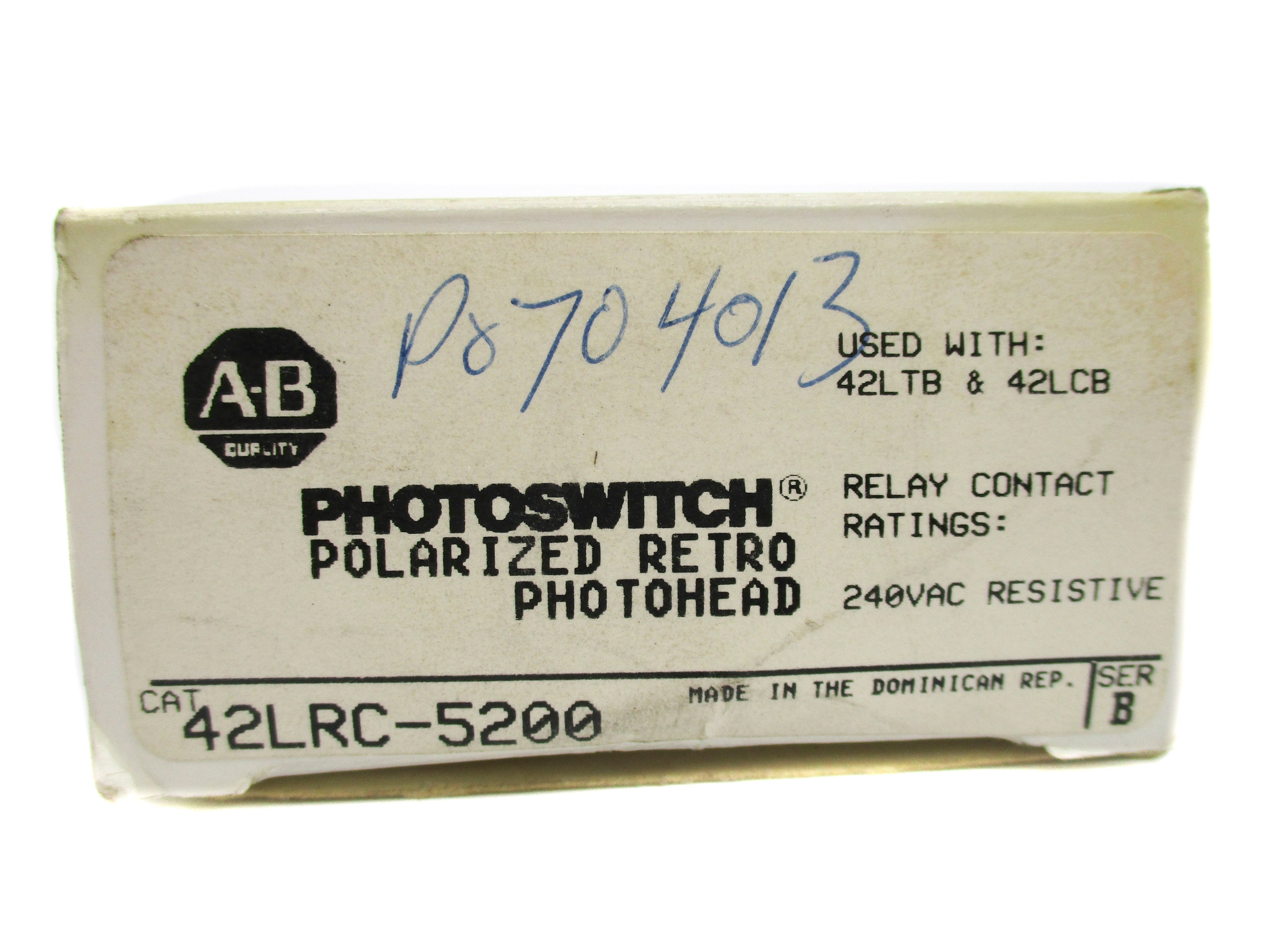 ALLEN BRADLEY 42LRC-5200 SER. B (BK/YL) NSMP