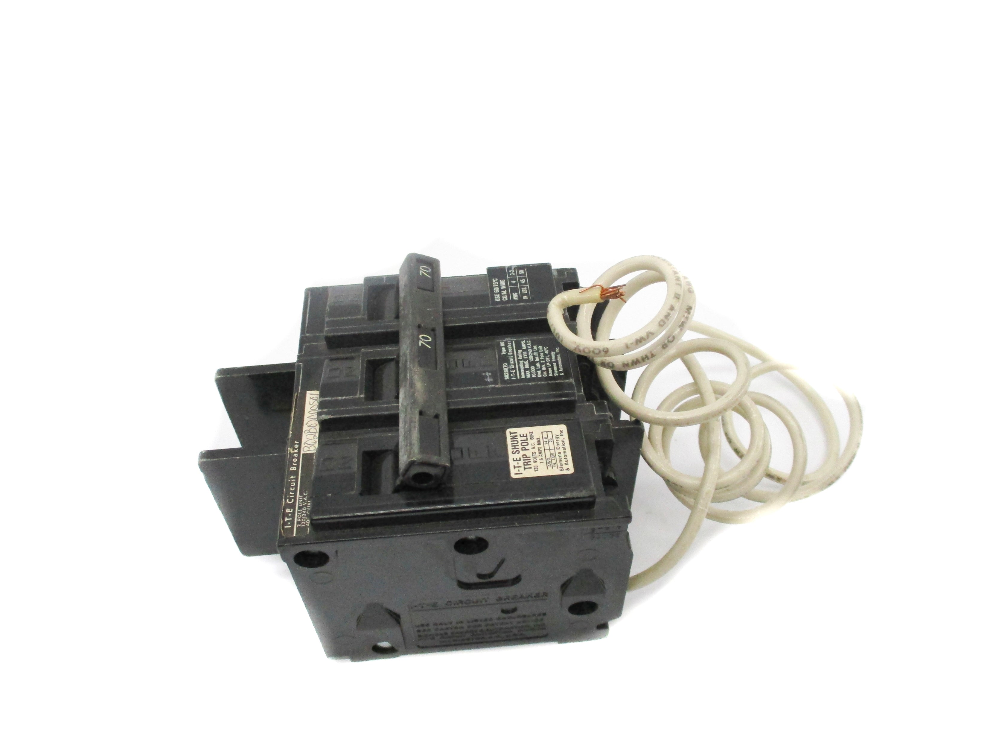 SIEMENS BQ2B070 120/240V 70A (AS PICTURED) UNMP
